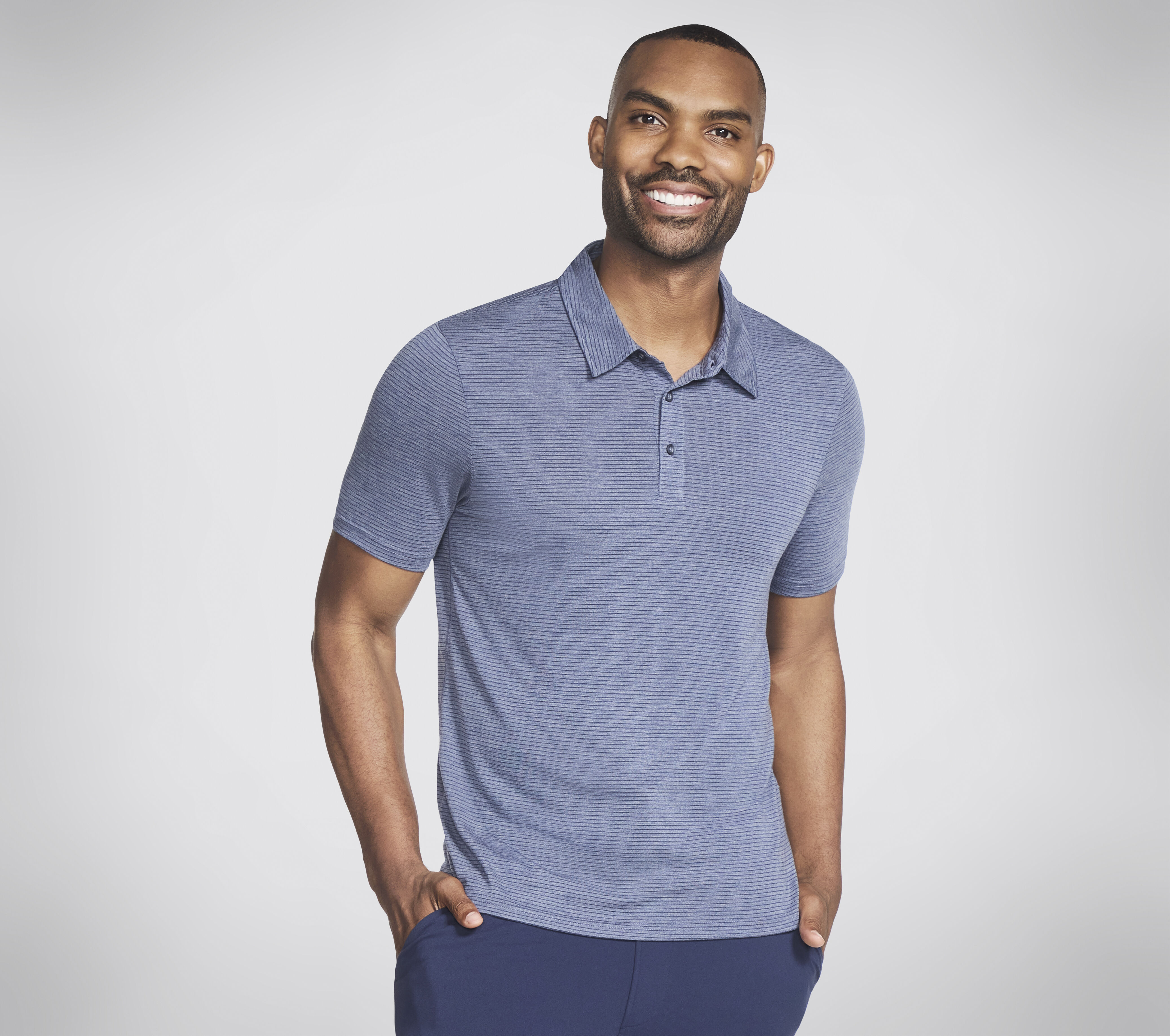 Skechers polo shirt mens brown store