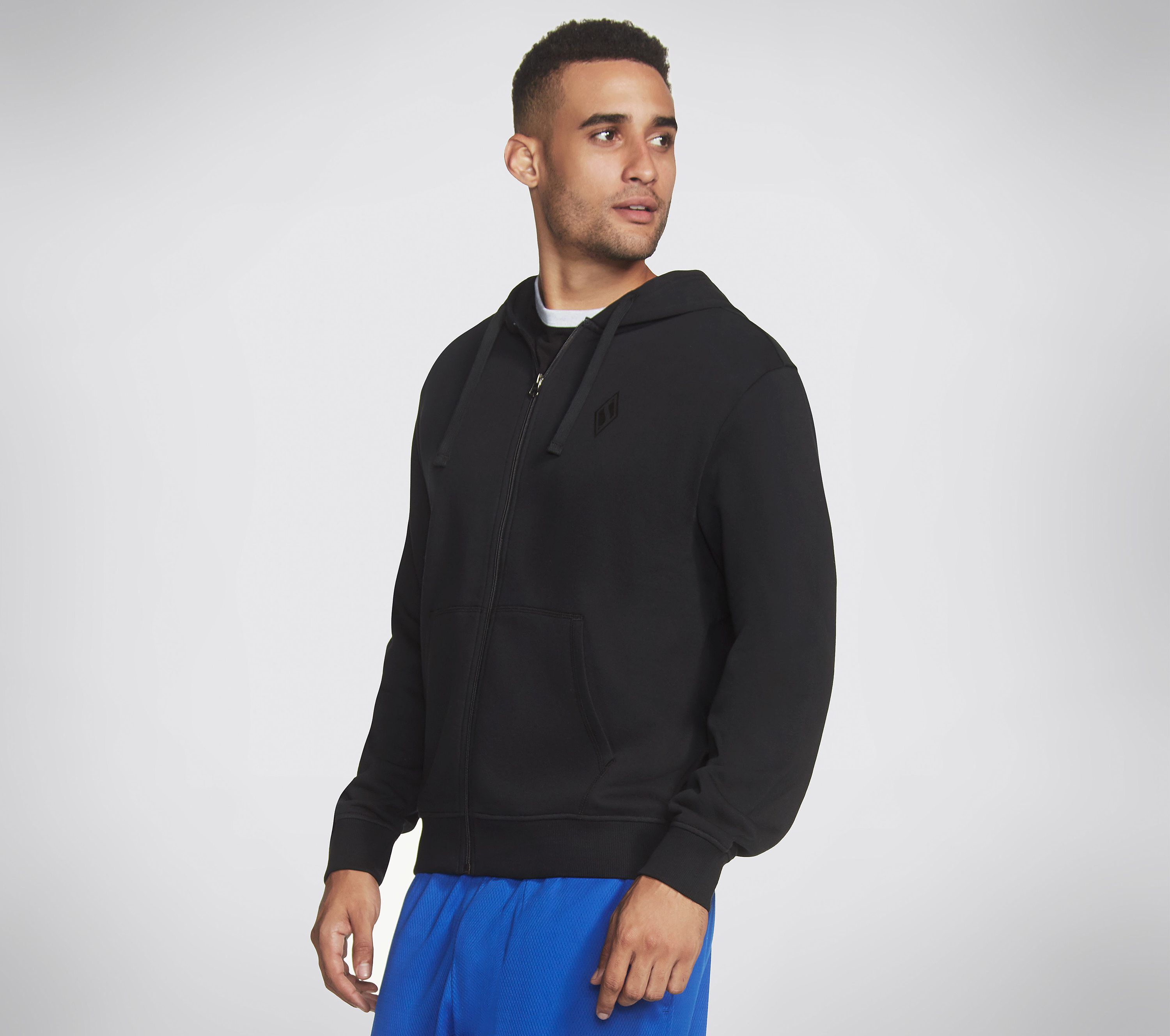 Skechers Apparel Diamond Front Zip Hoodie SKECHERS