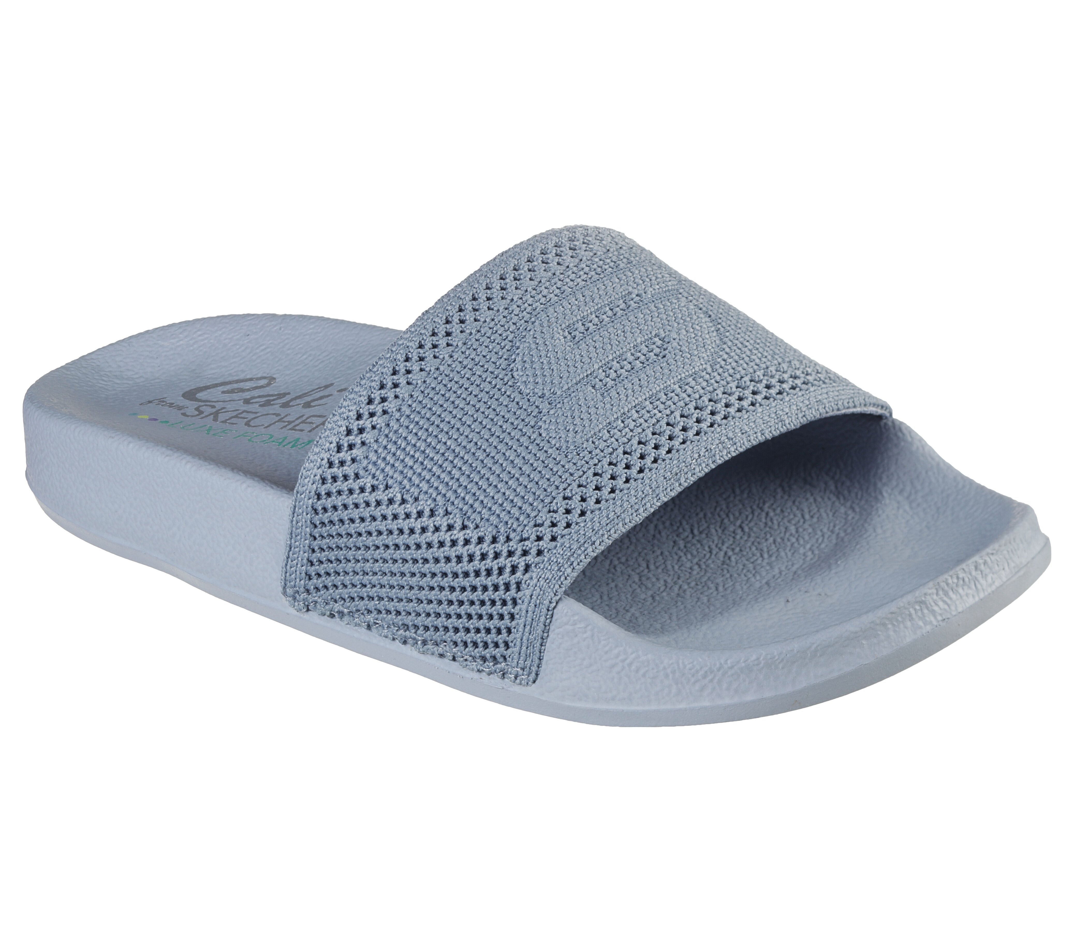 Skechers online padded slides