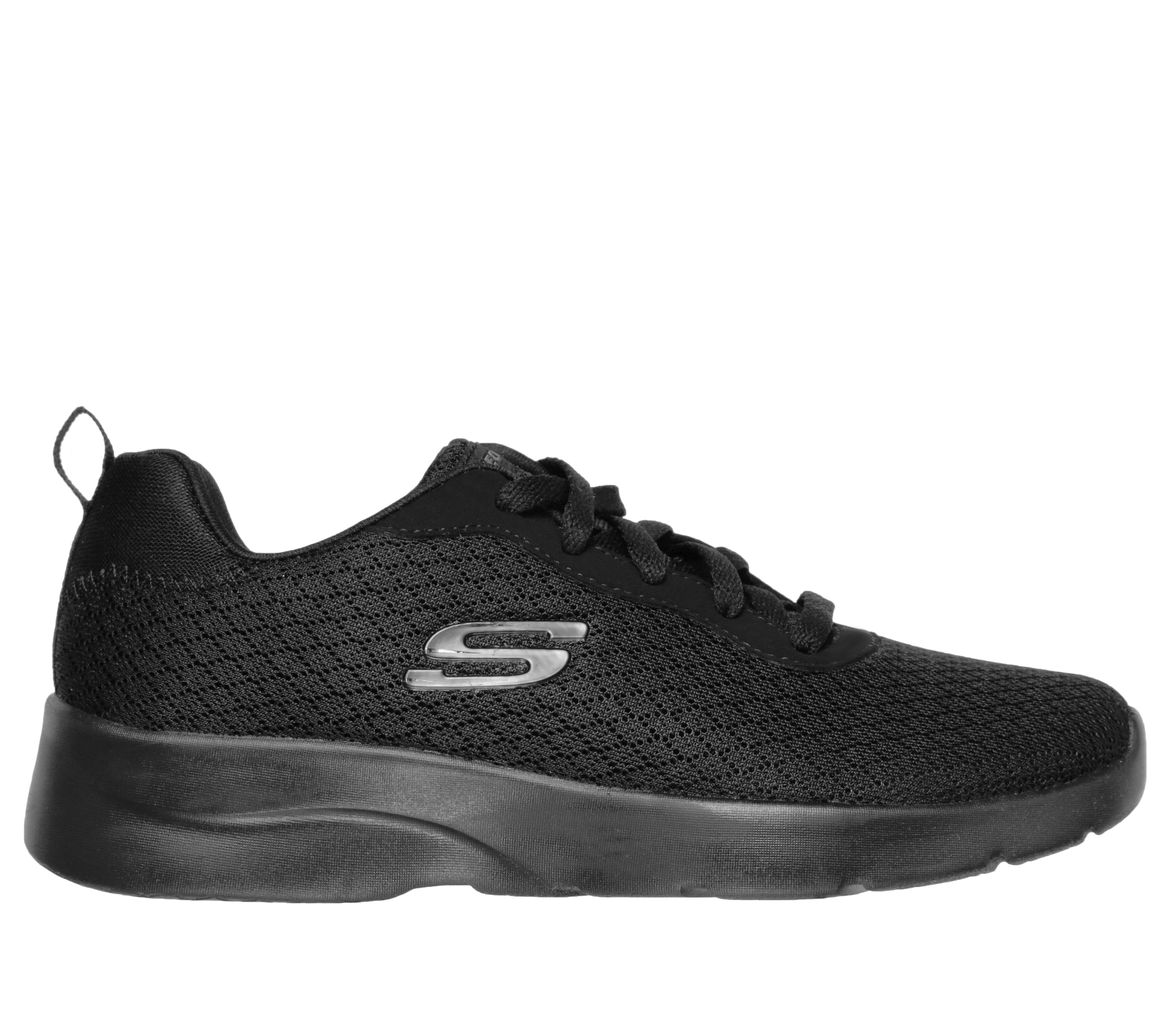 Skechers men's dynamight black walking shoes sales