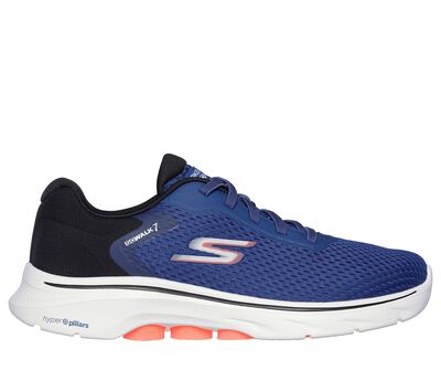 Skechers Navy/Grey Go Walk Evolution Ultra Enhan Mens Lace Up Shoes - Style  ID: 54734