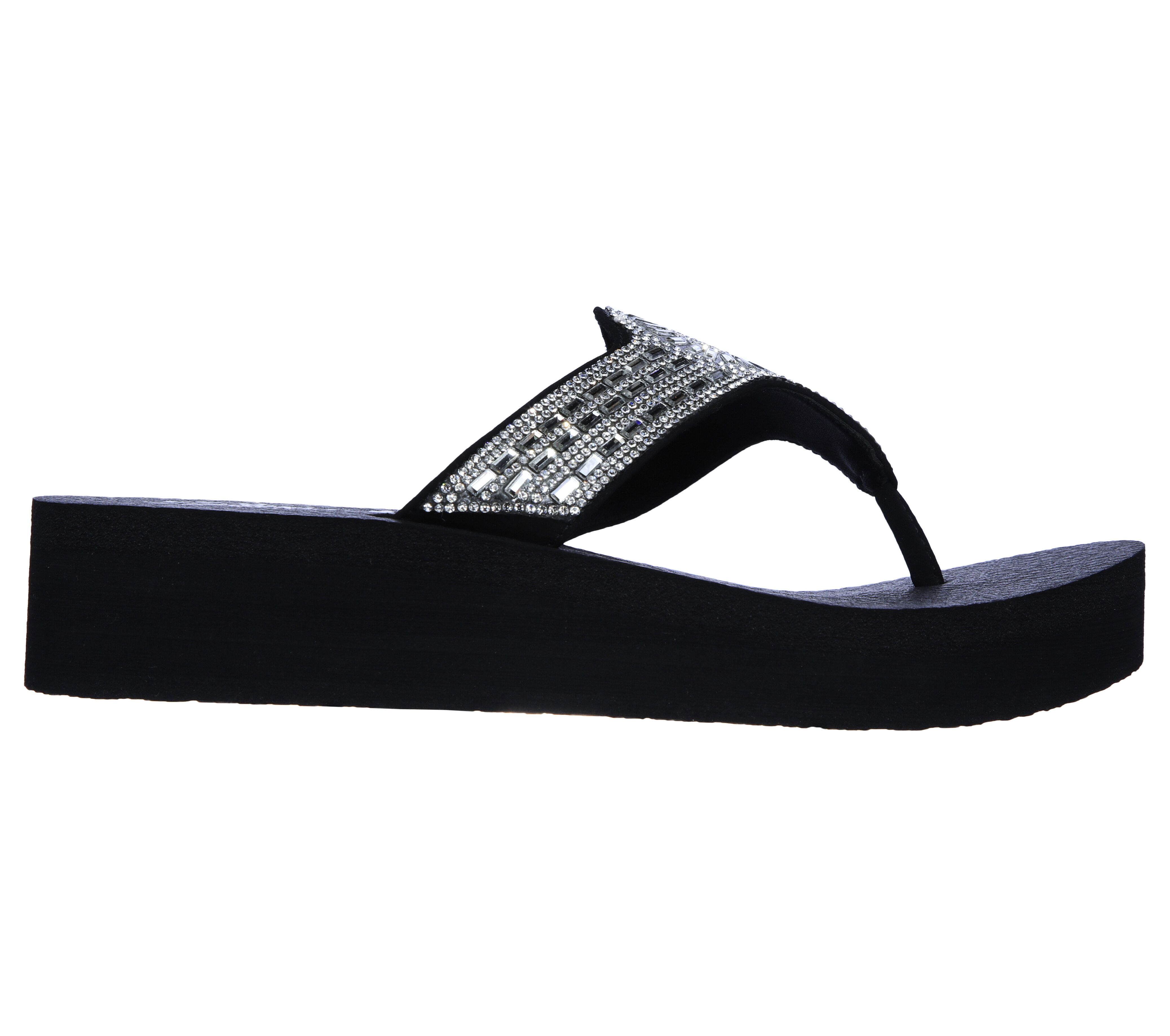 skechers silver flip flops