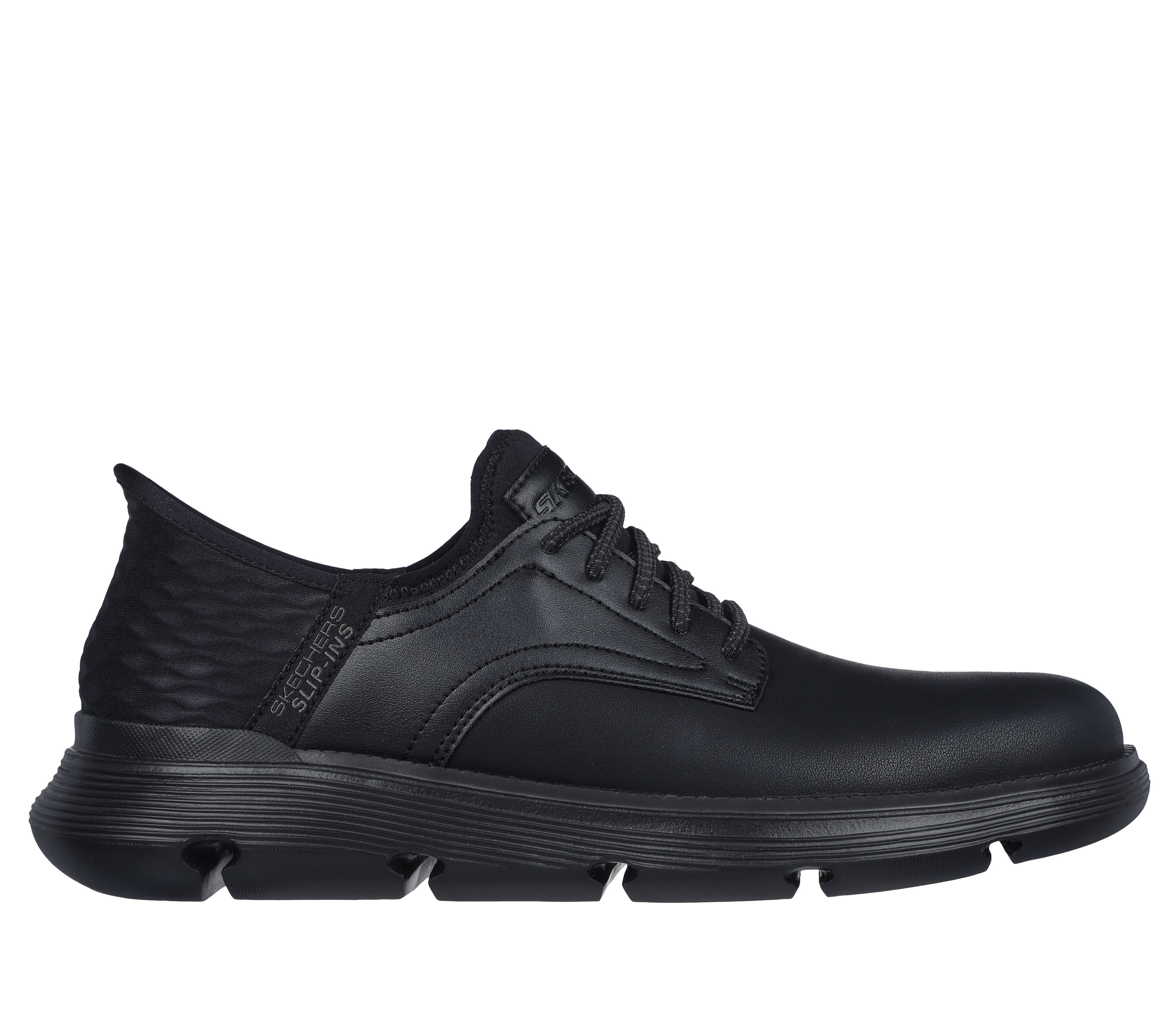 Zapatos vestir deals skechers black