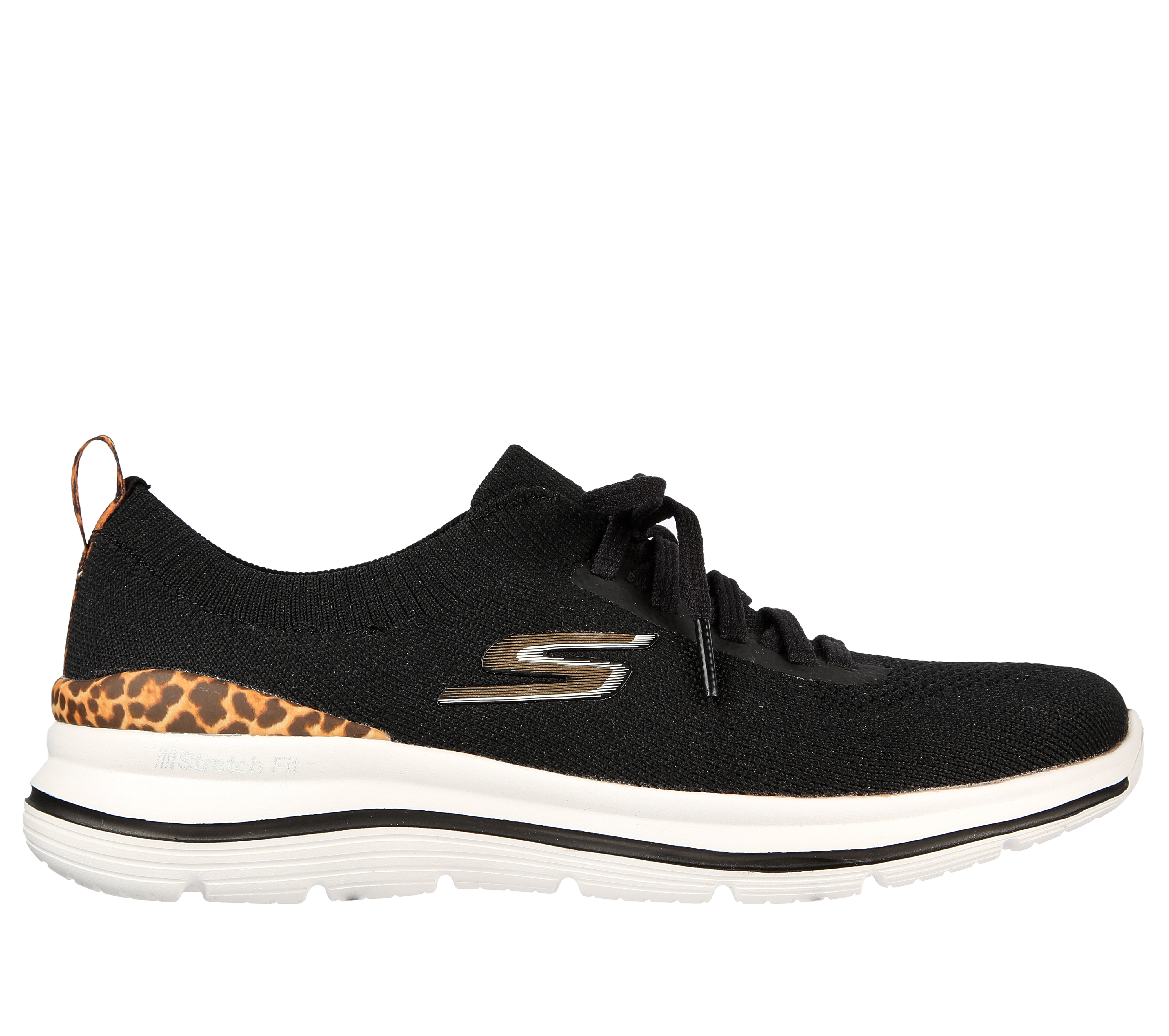 leopard print skechers go walk