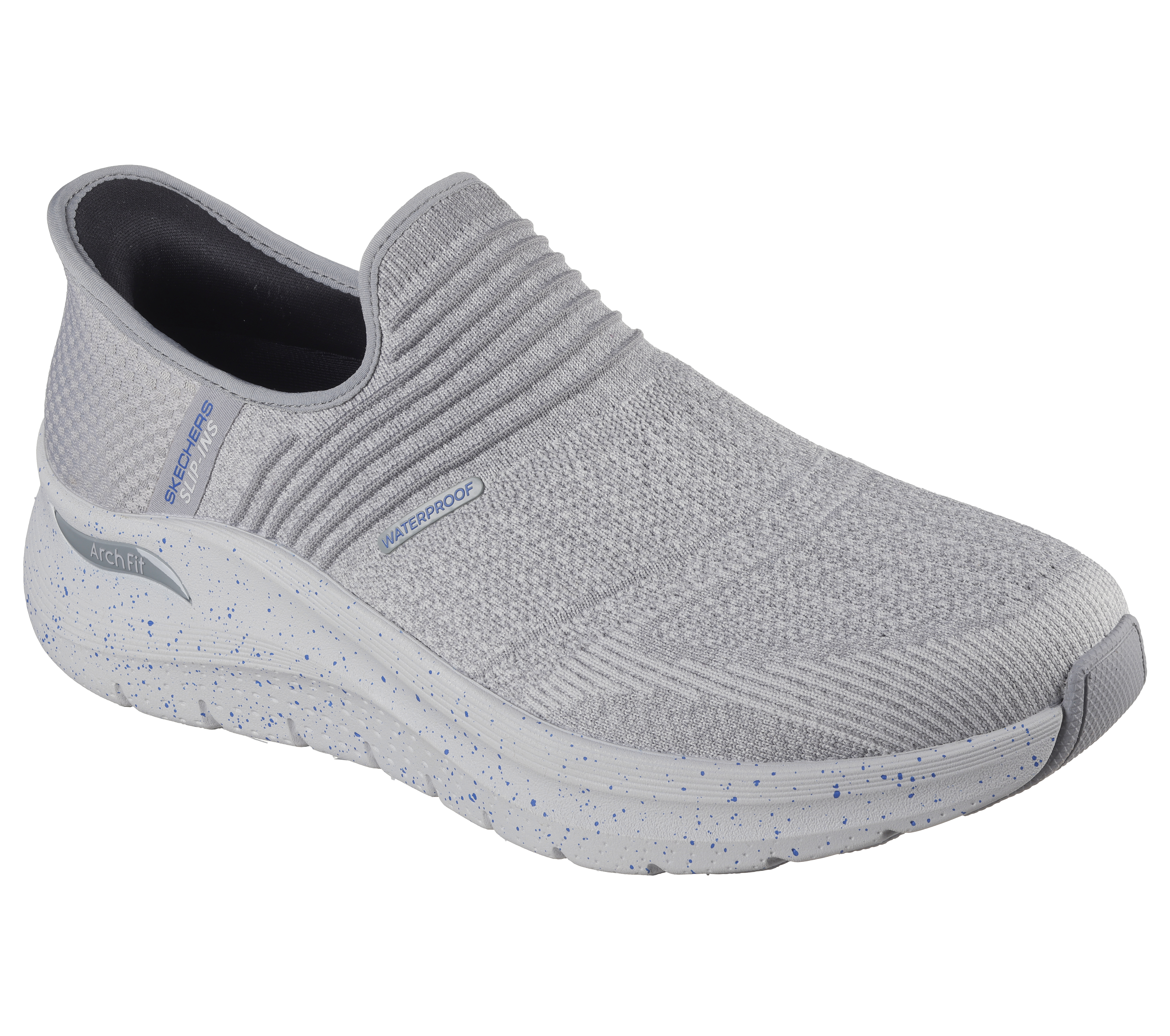 Skechers Men s Slip ins Arch Fit 2.0 Sultez Sneaker Size 13.0 Gray Blue Textile Synthetic Vegan