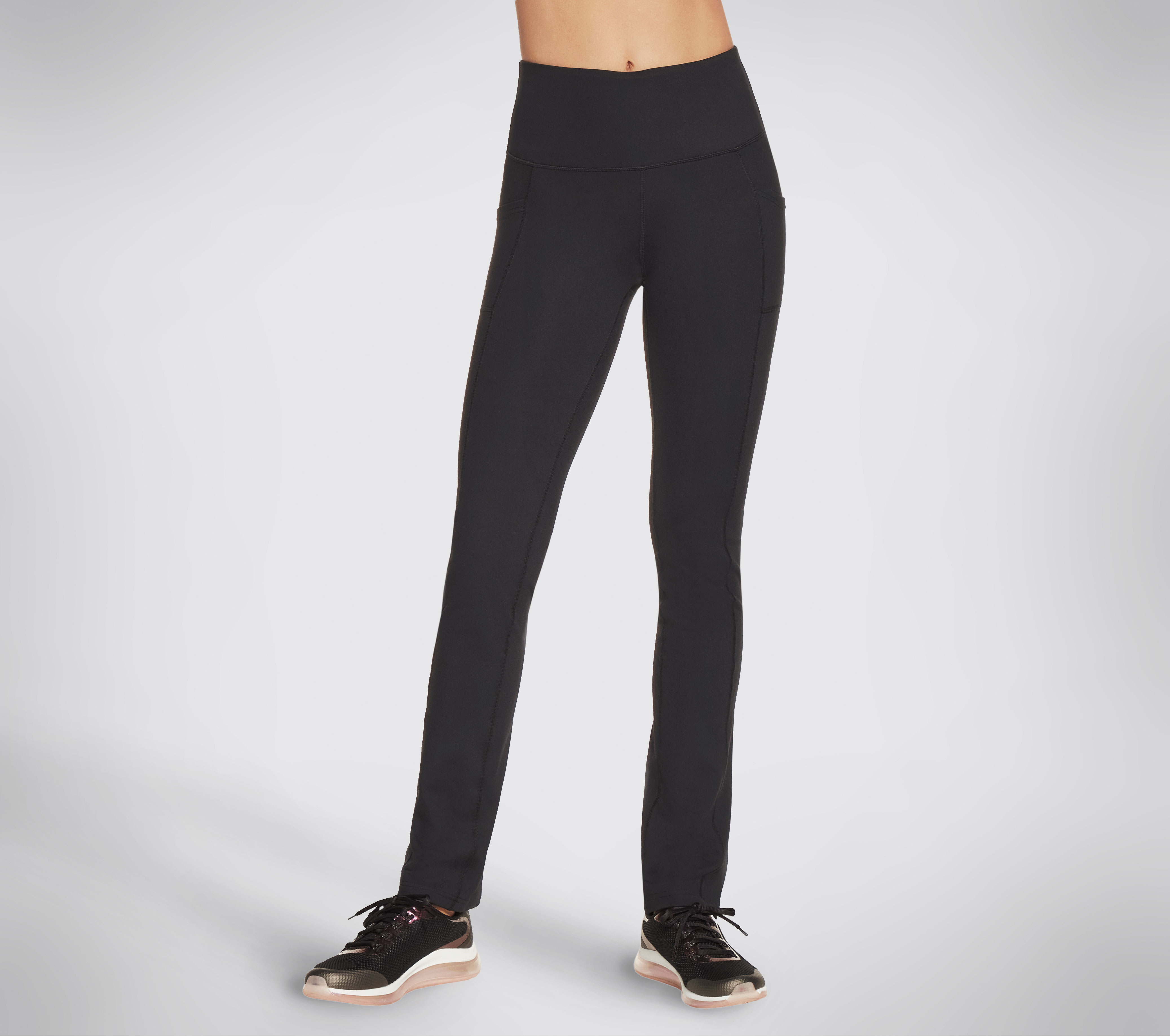 Skechers Women's GO WALK Joy Pants Petite Length Size Small Black Nylon/Spandex