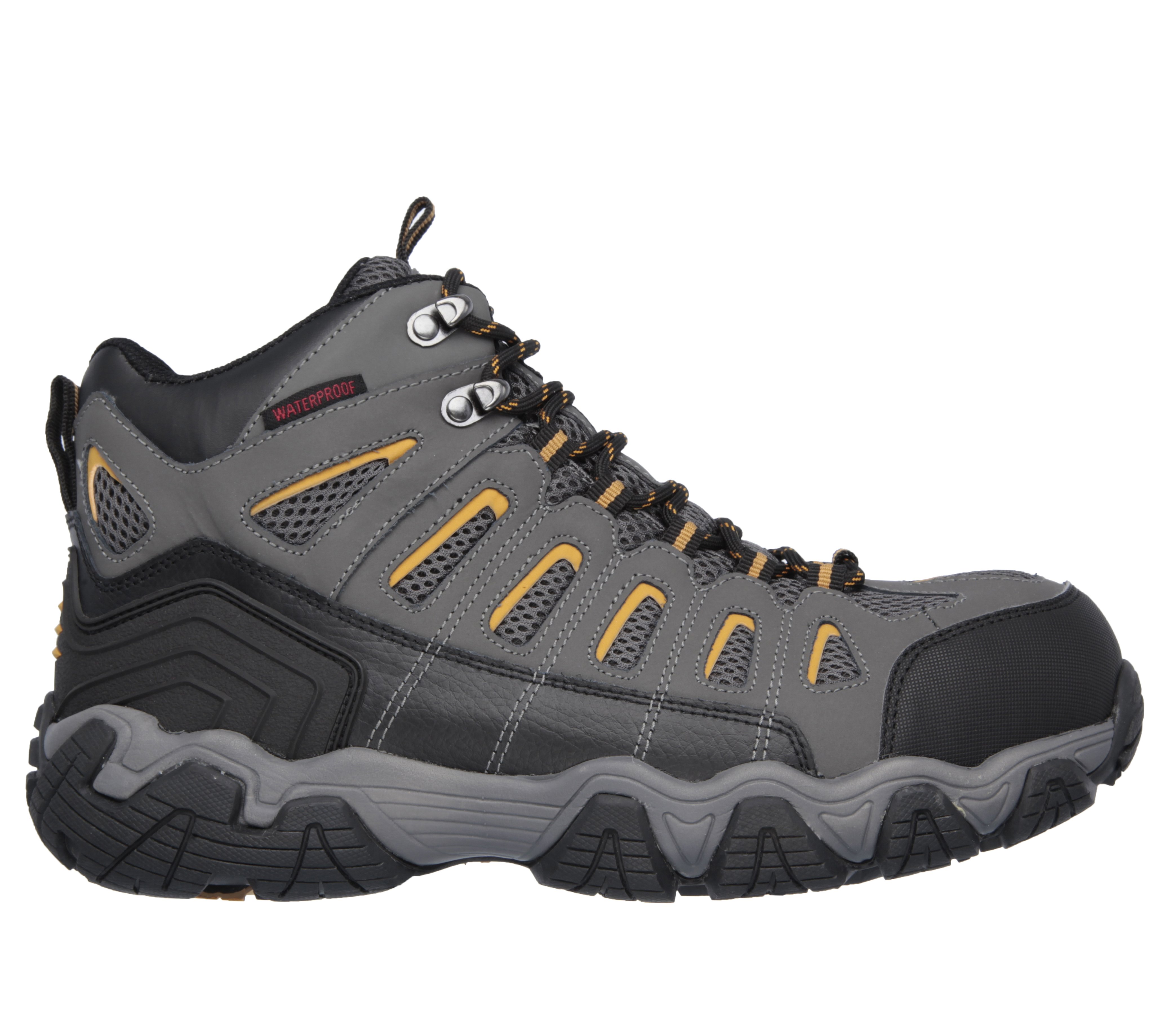 sketcher steel toe tennis shoes