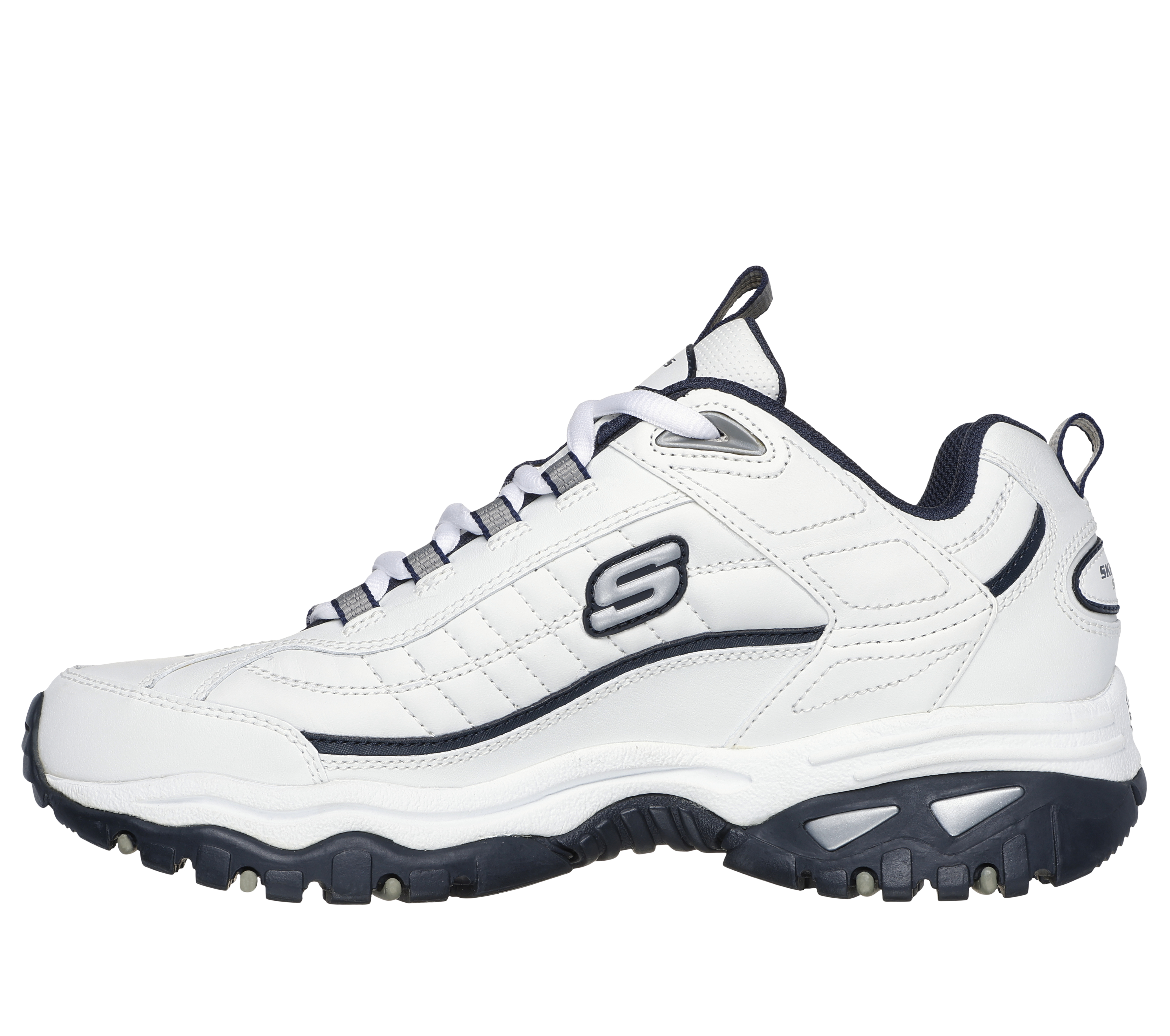 skechers men's sport shoe 50081 whitenavy