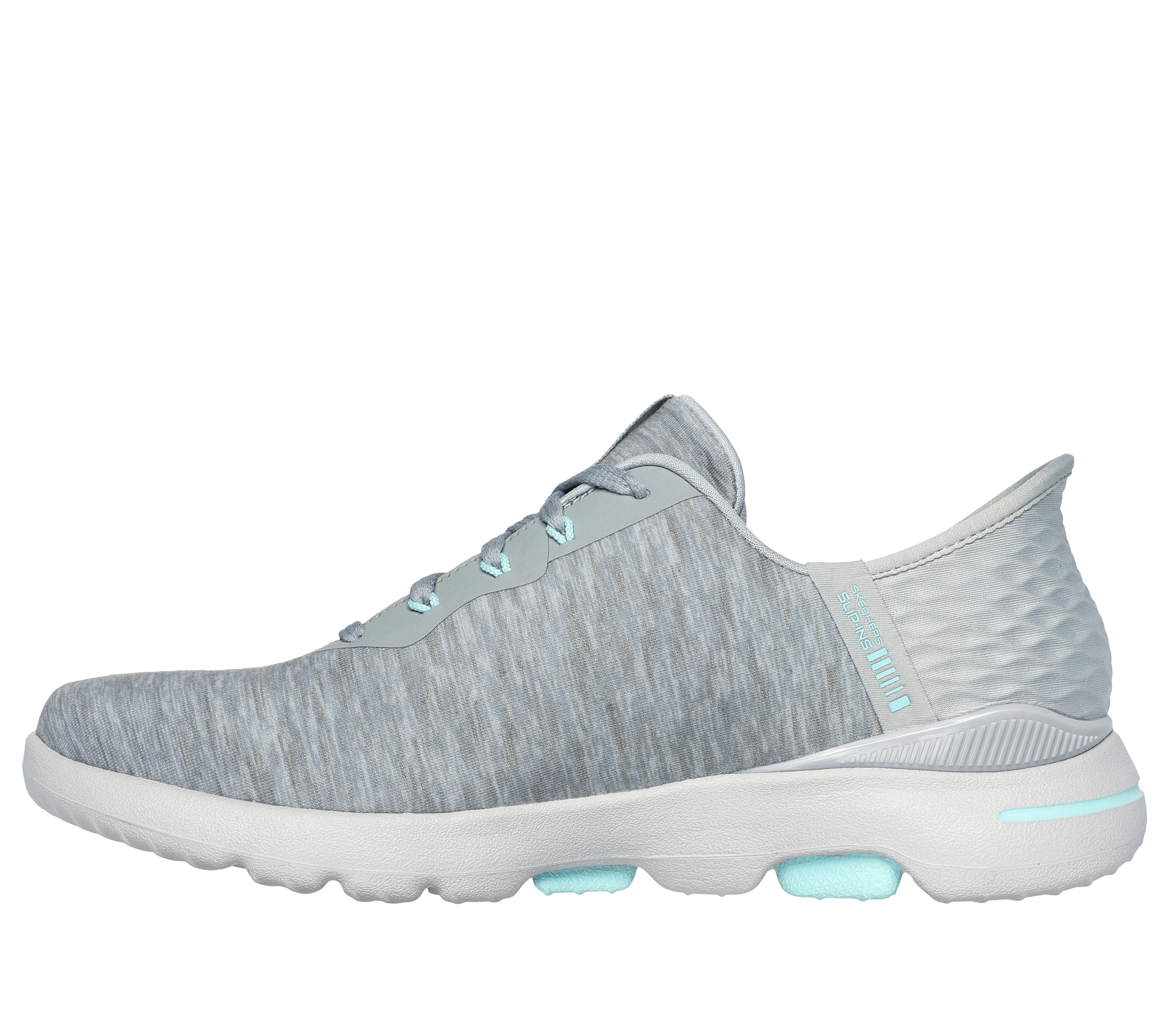 Skechers Women s Go Golf Walk 5 Slip Ins Shoes Grey Aqua Medium 6.5