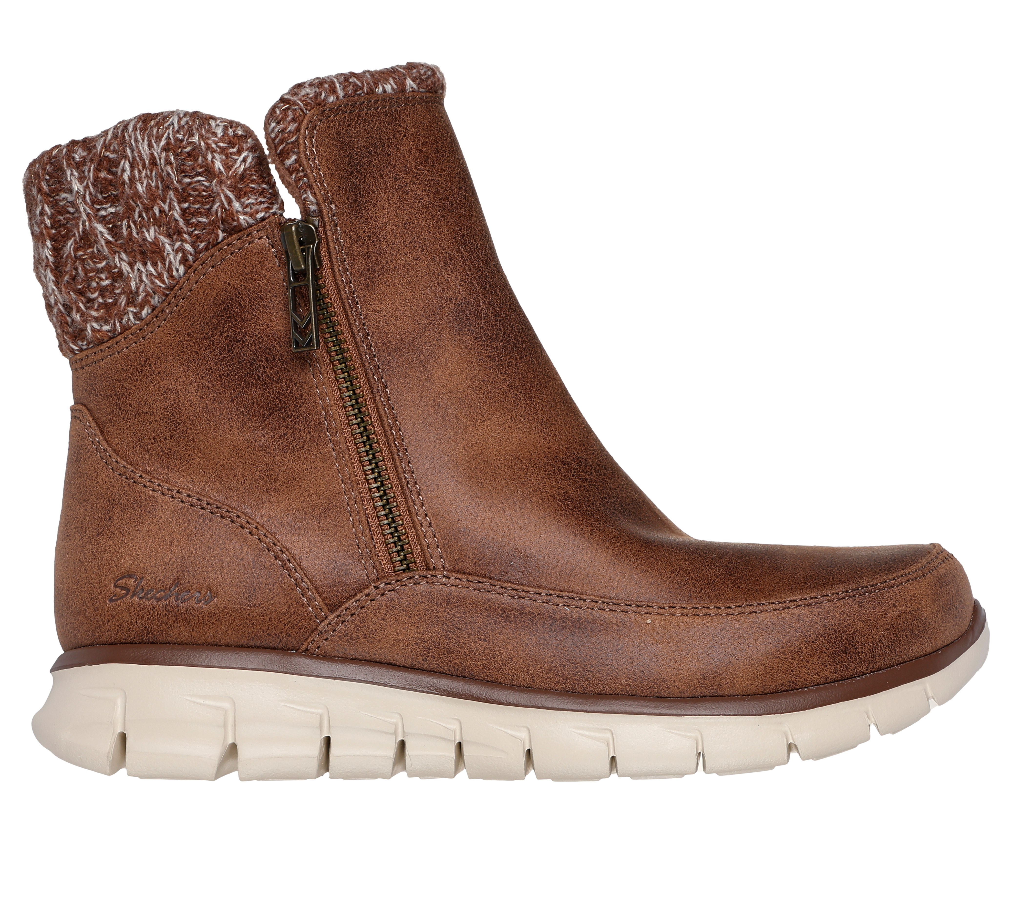 Skechers Synergy Lovely Collab Women s Boot Brown 5.5 B Medium