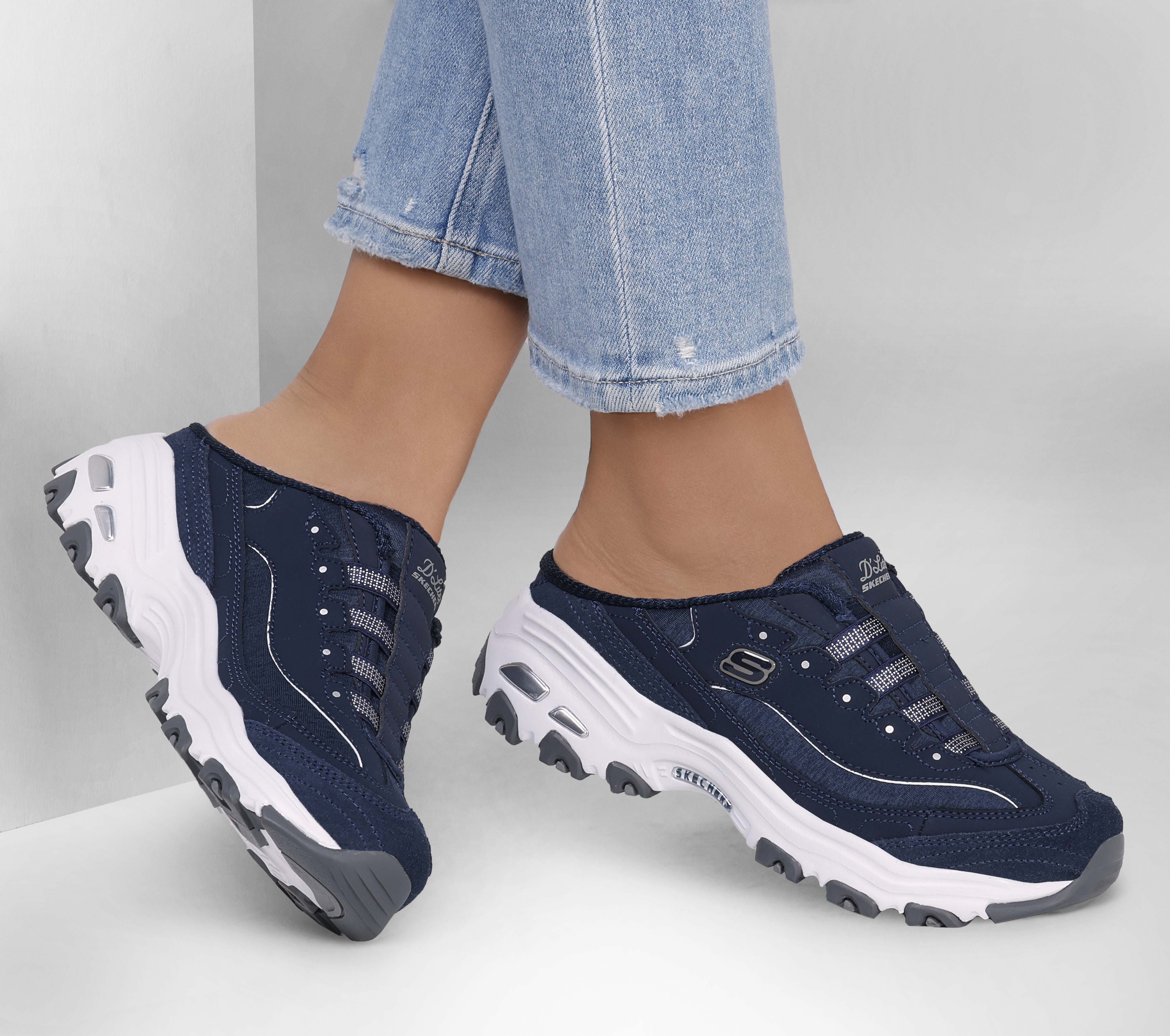 skechers d lites laceless