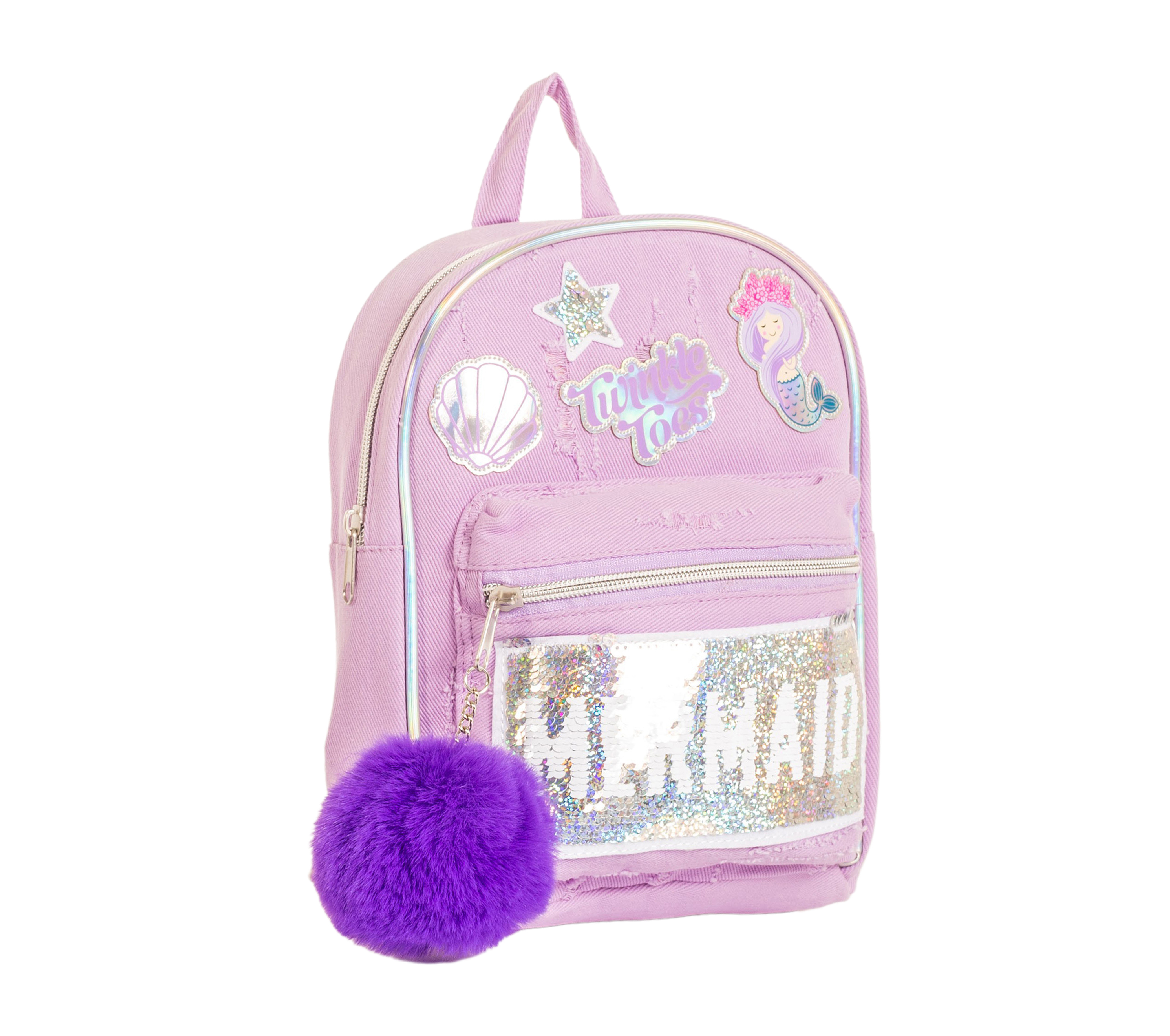 Girls Metallic Flip Sequin Unicorn Backpack