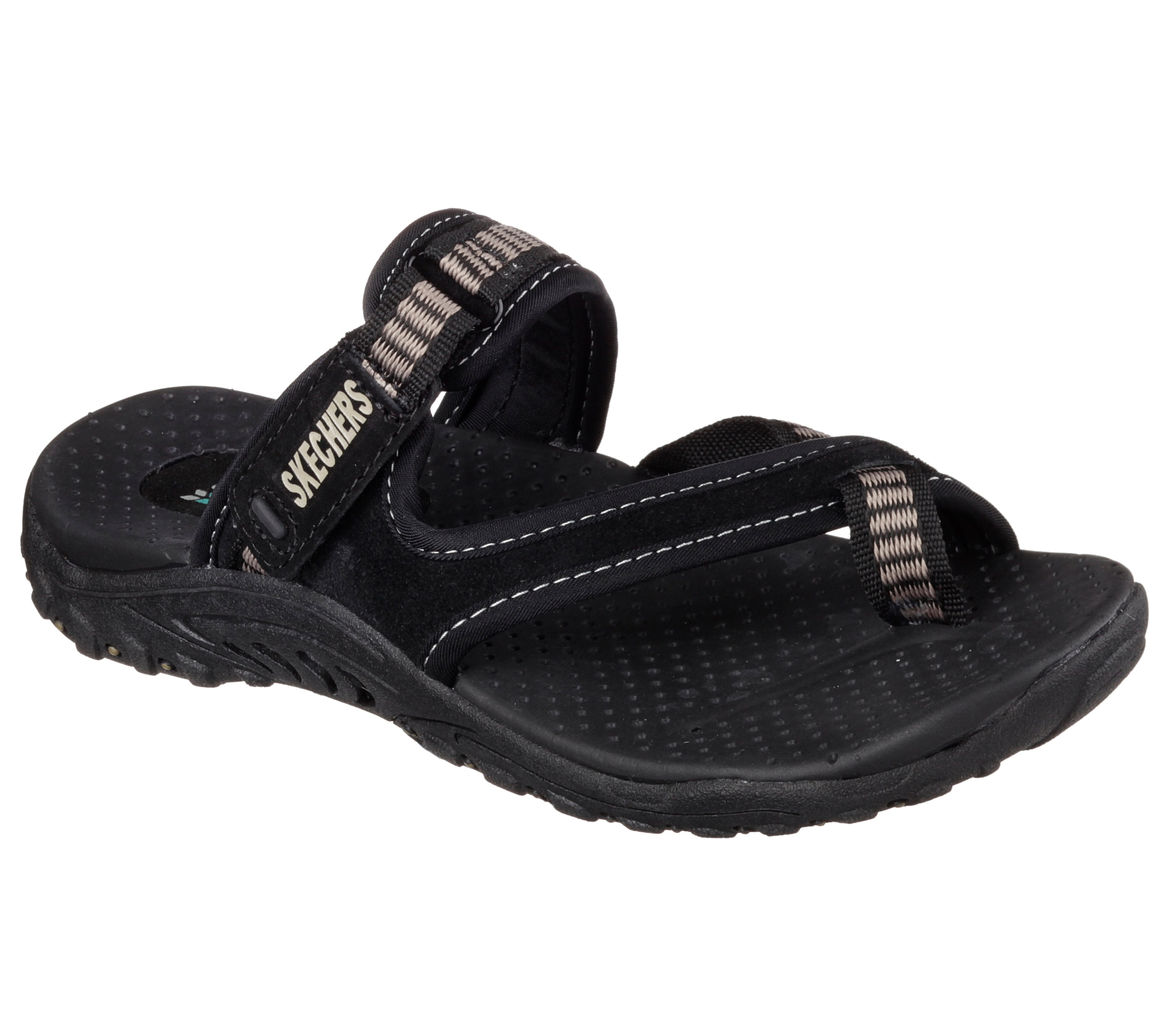 sketcher black sandals