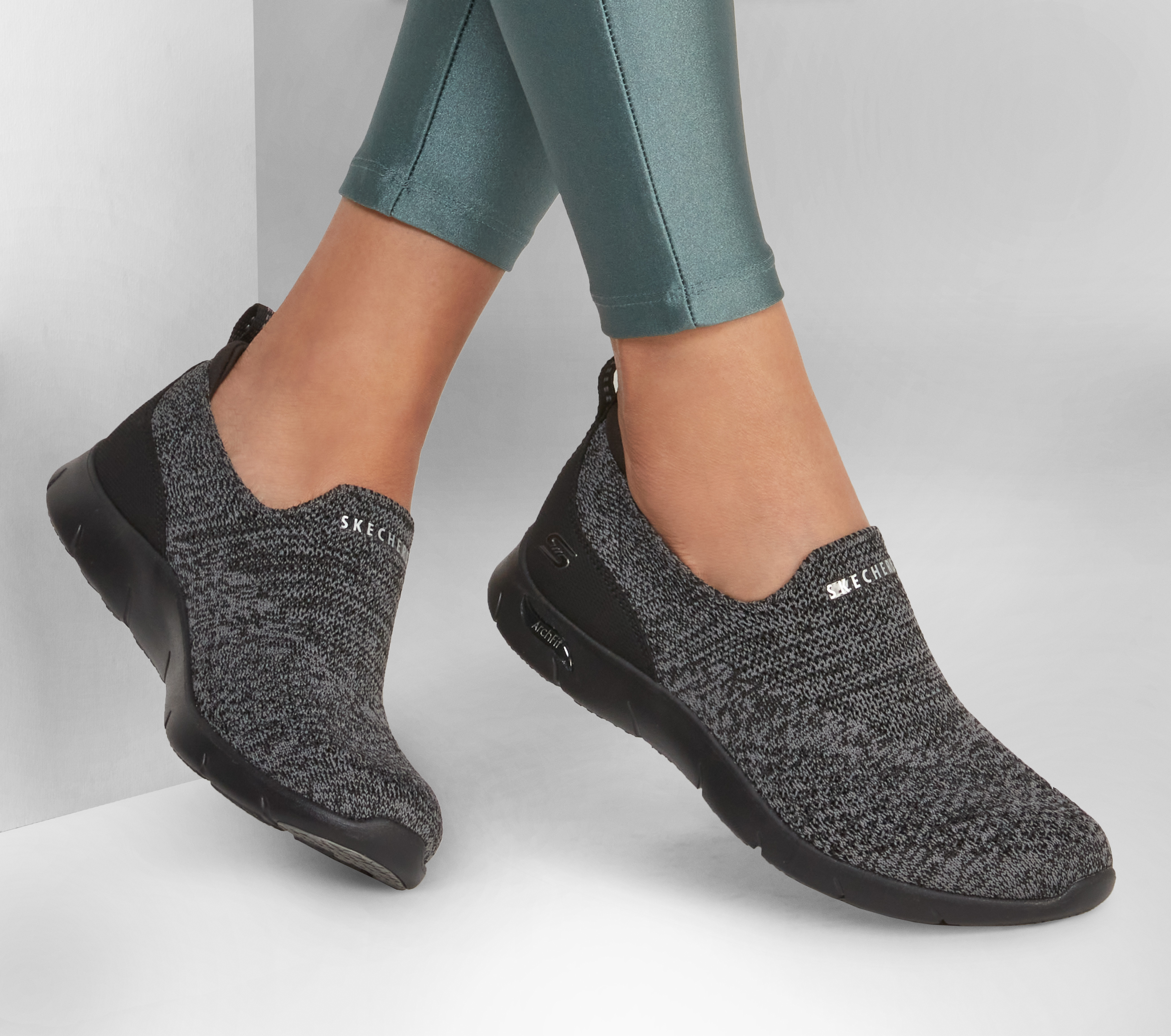 skechers arch fit slip on sneakers