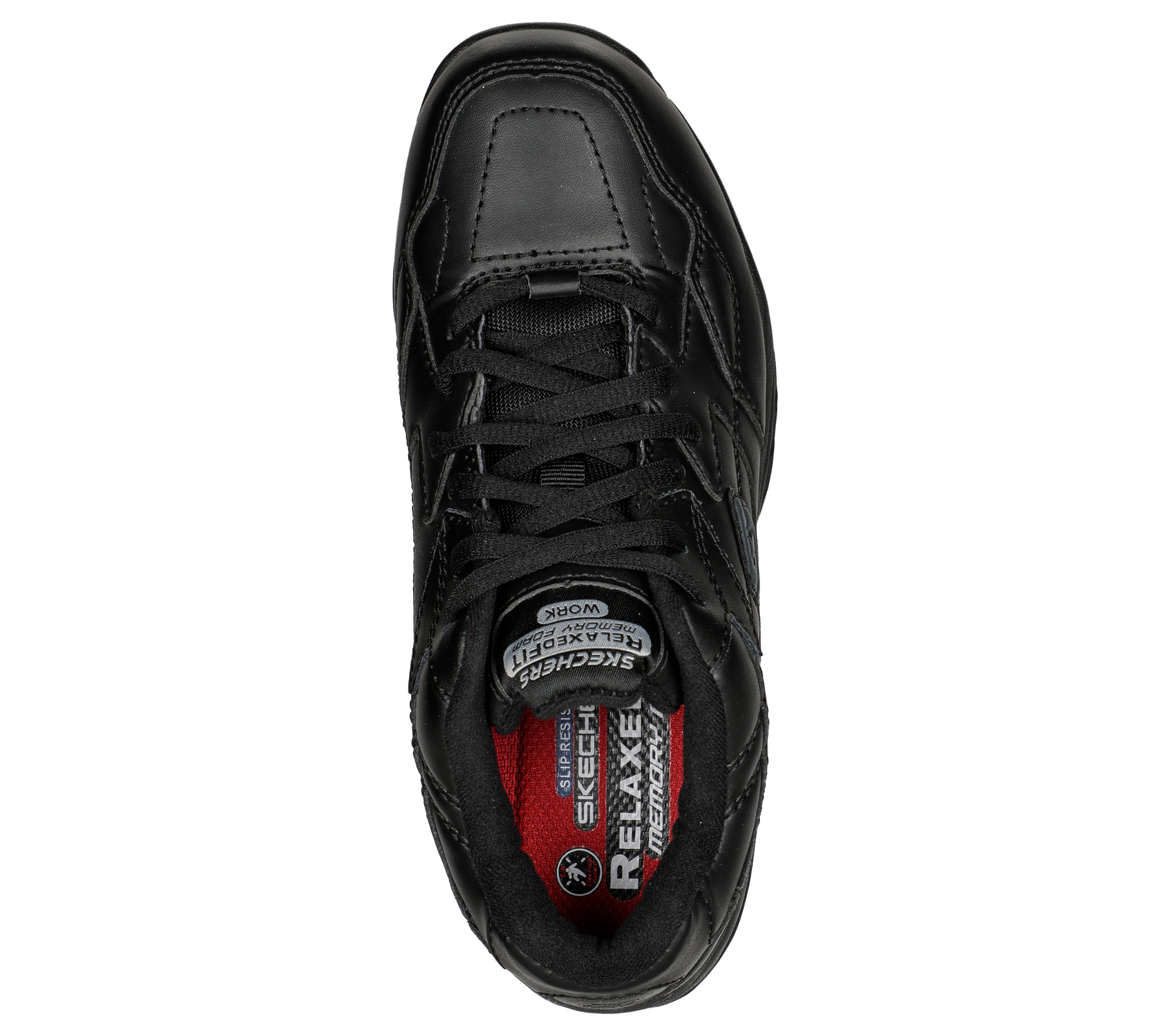 skechers relaxed fit memory foam work shoes