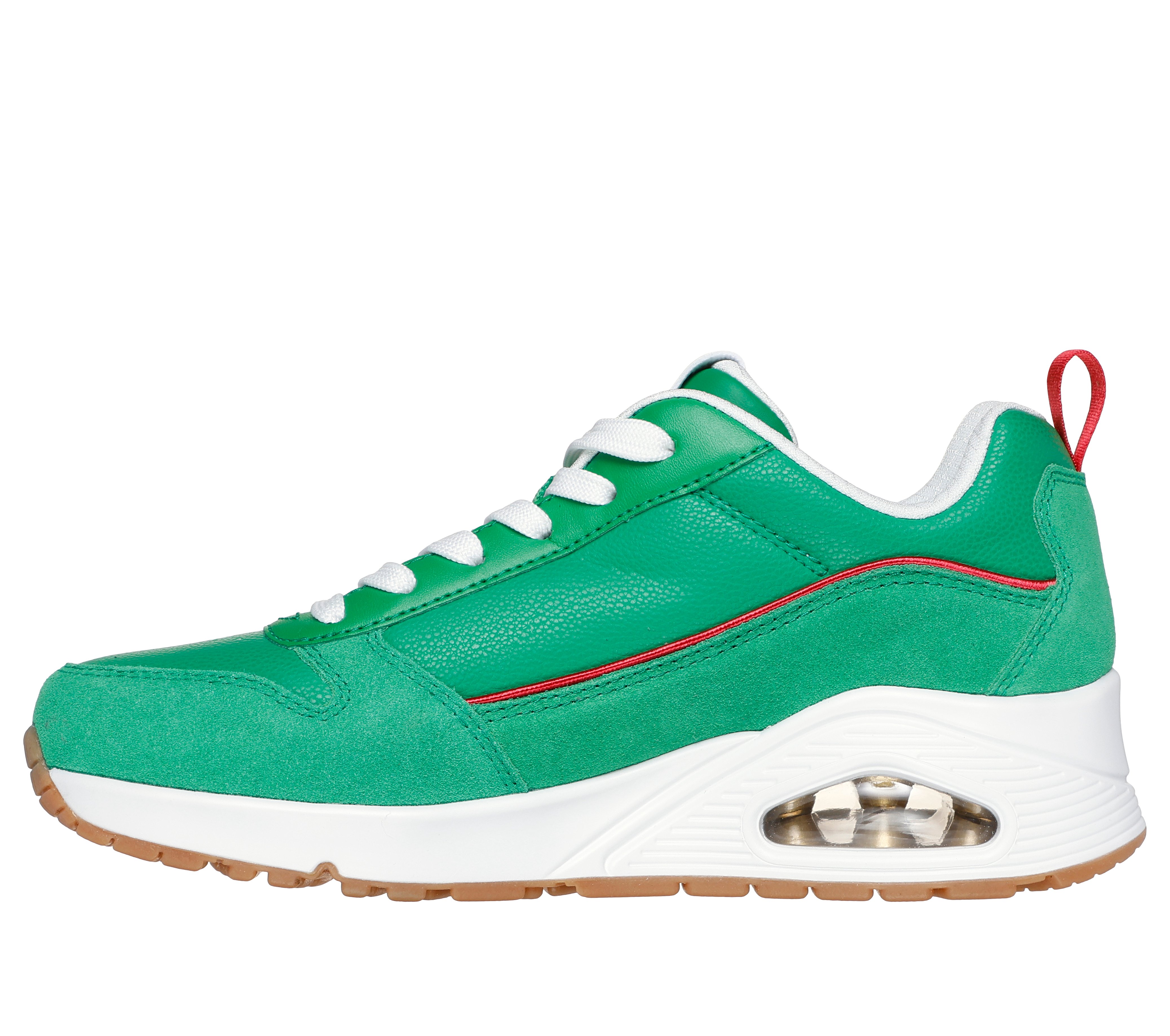 Skechers Women s Uno Victory Pack Sneaker Size 6.0 Green Leather Synthetic Textile