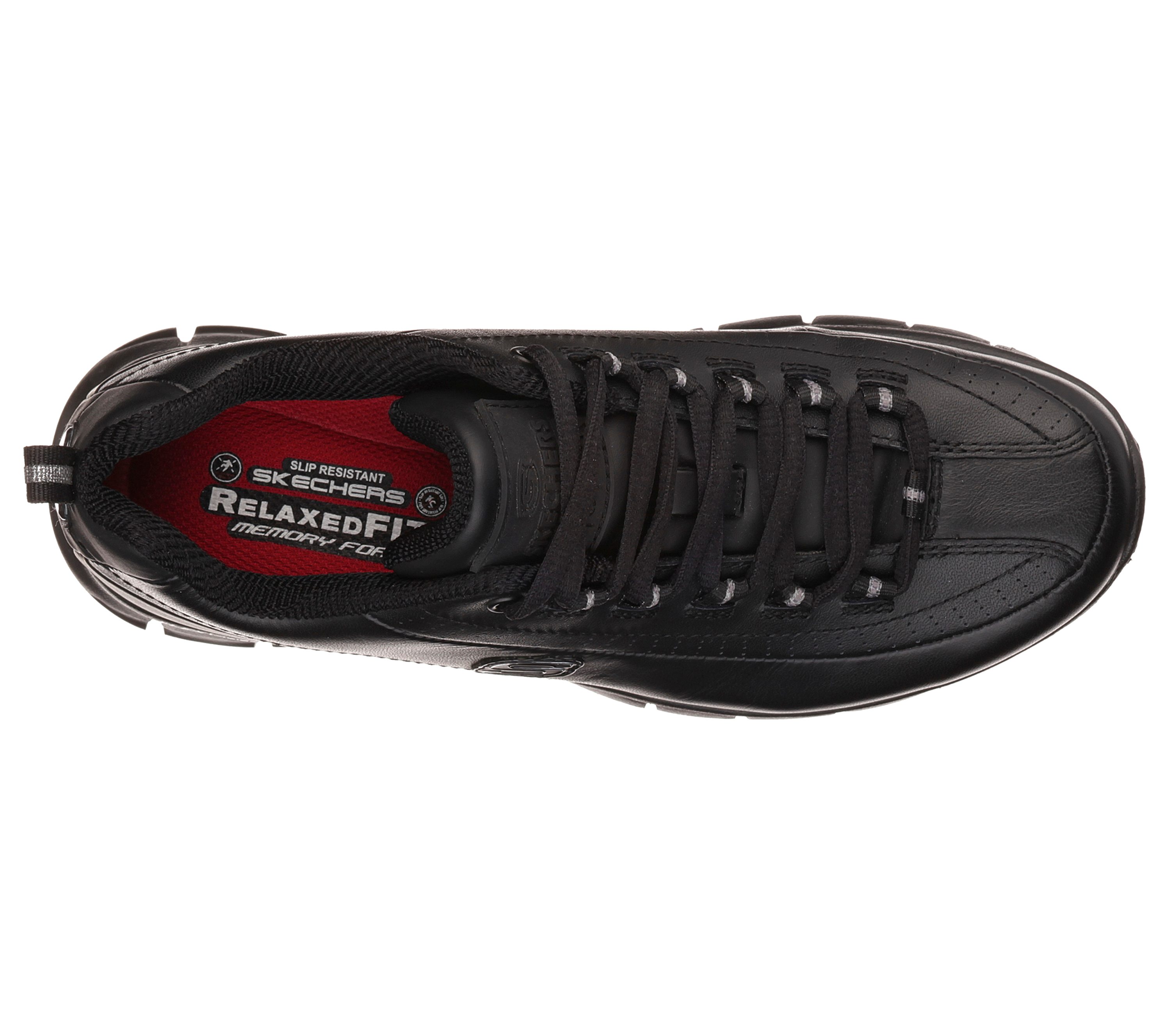 Visita lo Store di SkechersSkechers for Work Women's Sure Track Trickel Slip Resistant Work Shoe,Black,7.5 M US 