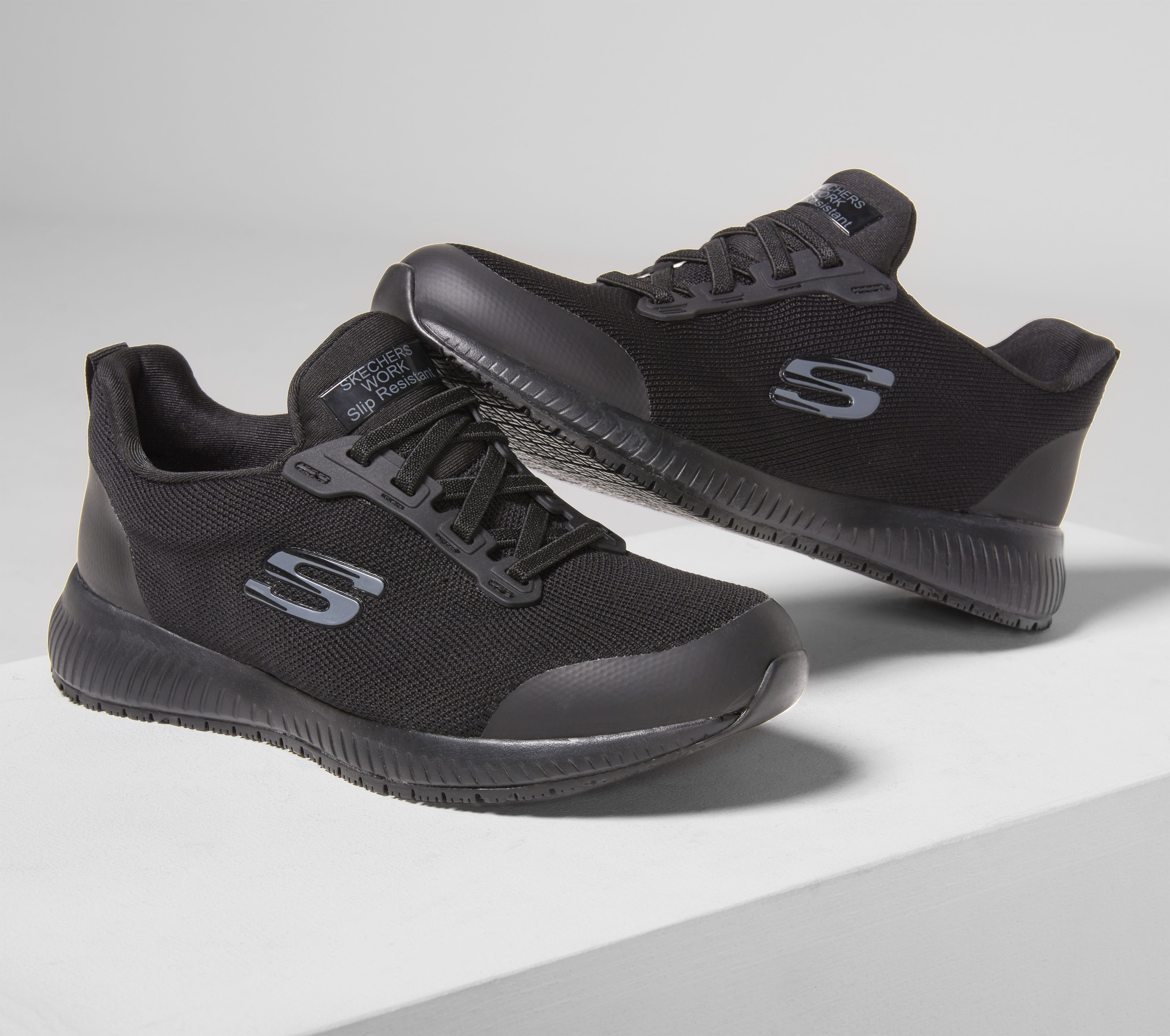 black work skechers