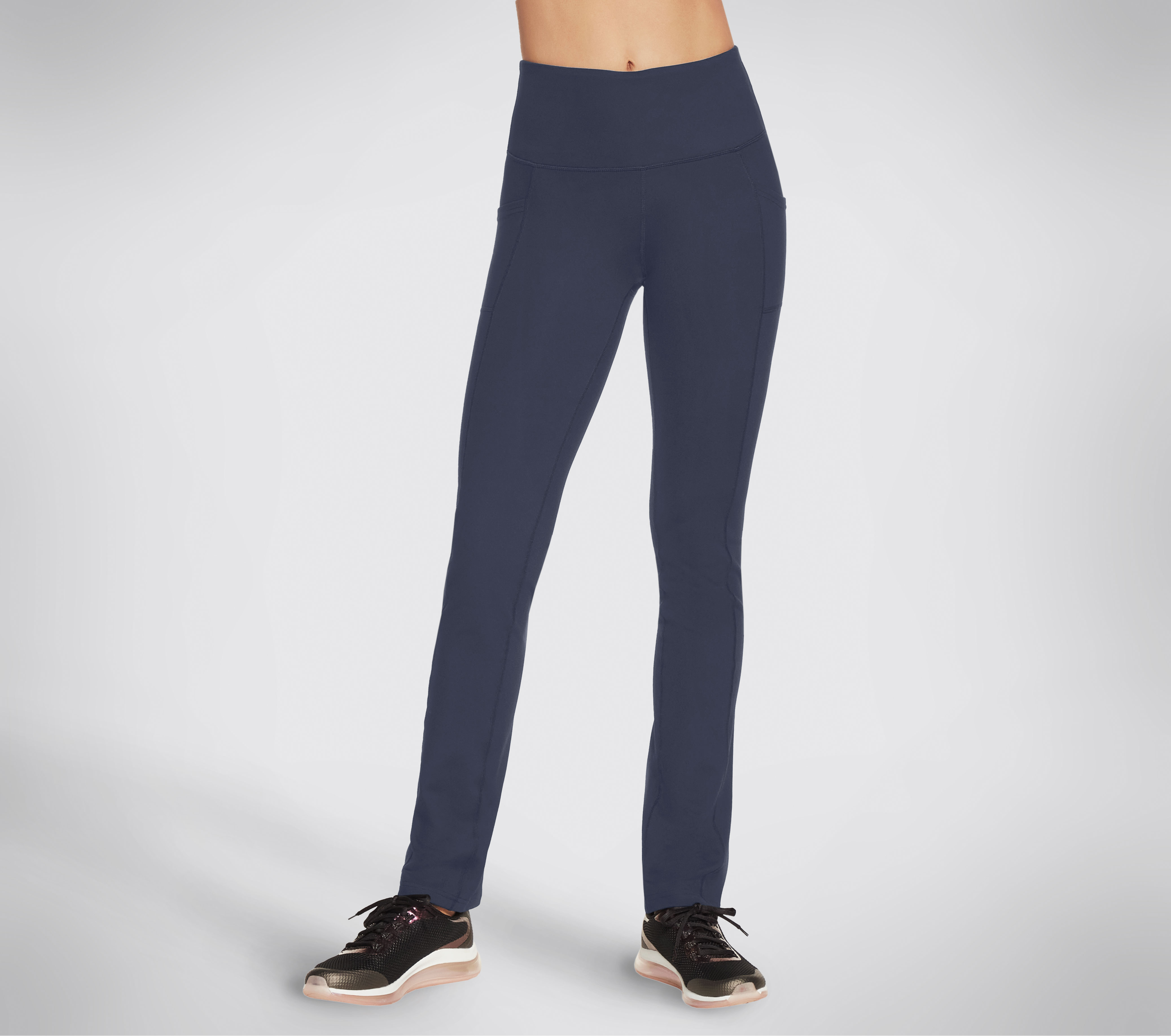 Skechers Women's GO WALK Joy Pants Tall Length Size XS Navy Nylon/Spandex