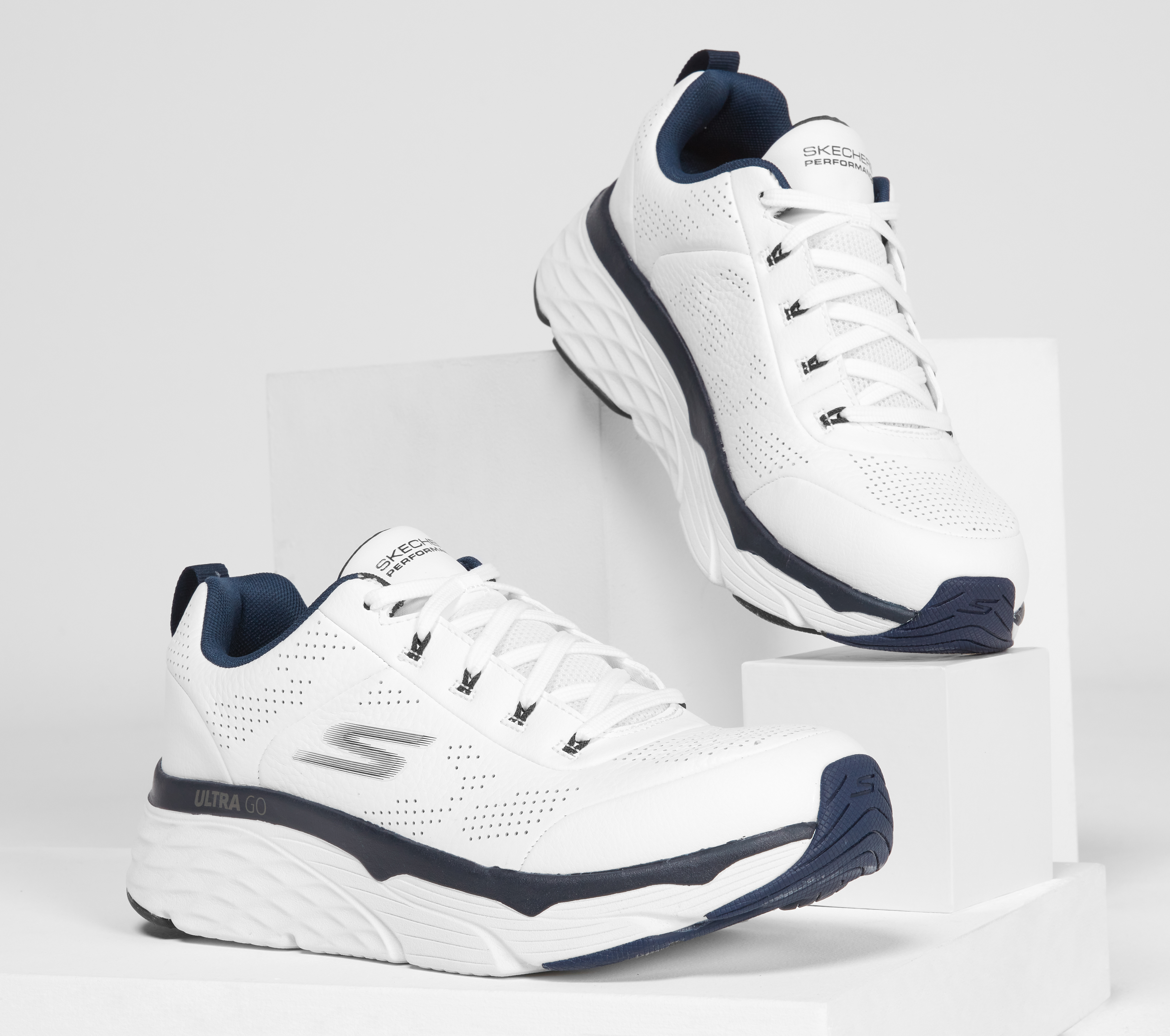 white mens sketchers