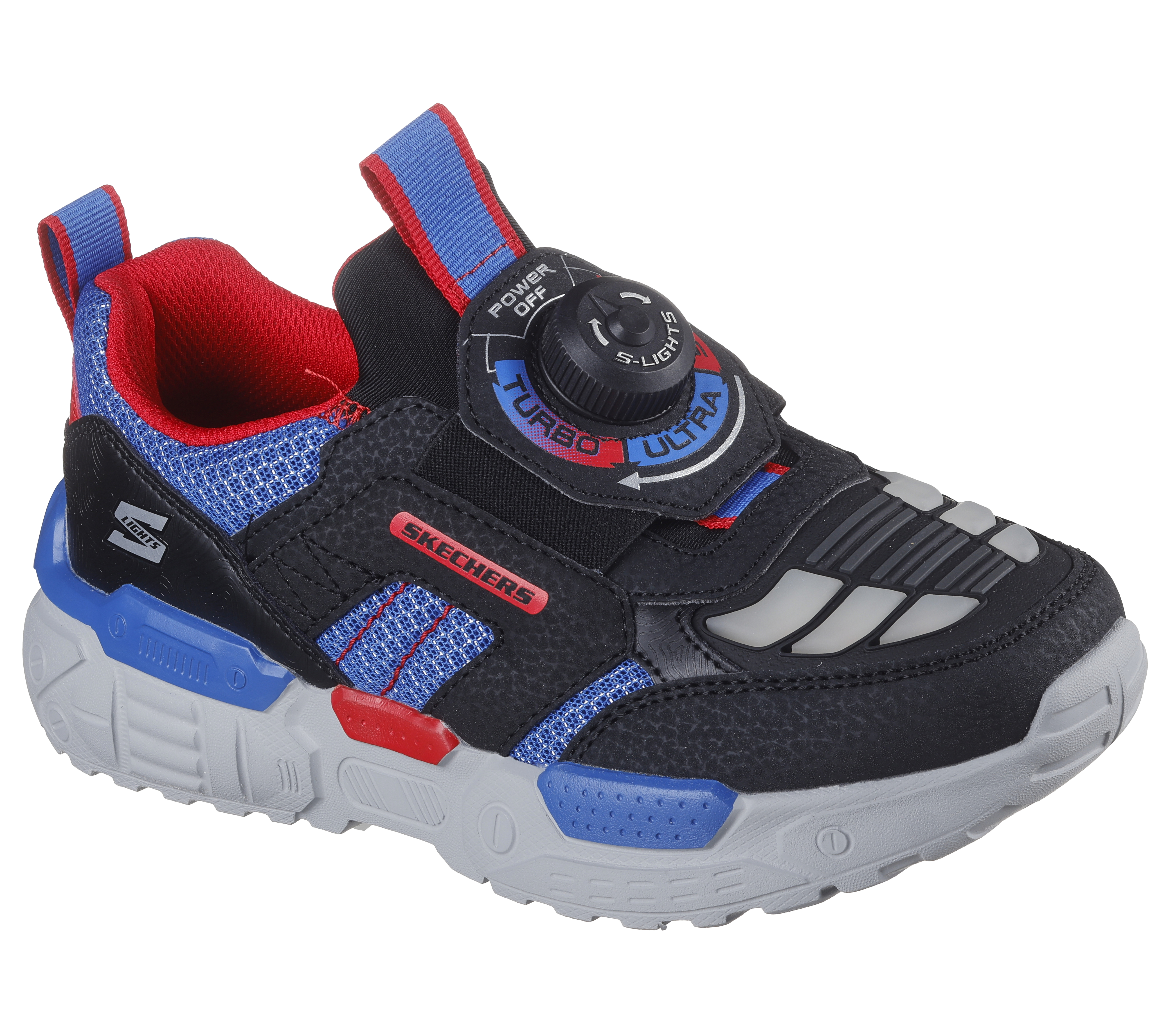 Skechers Boys S Lights Turbo Fuse Selectron Sneakers Youth 12.5 Youth