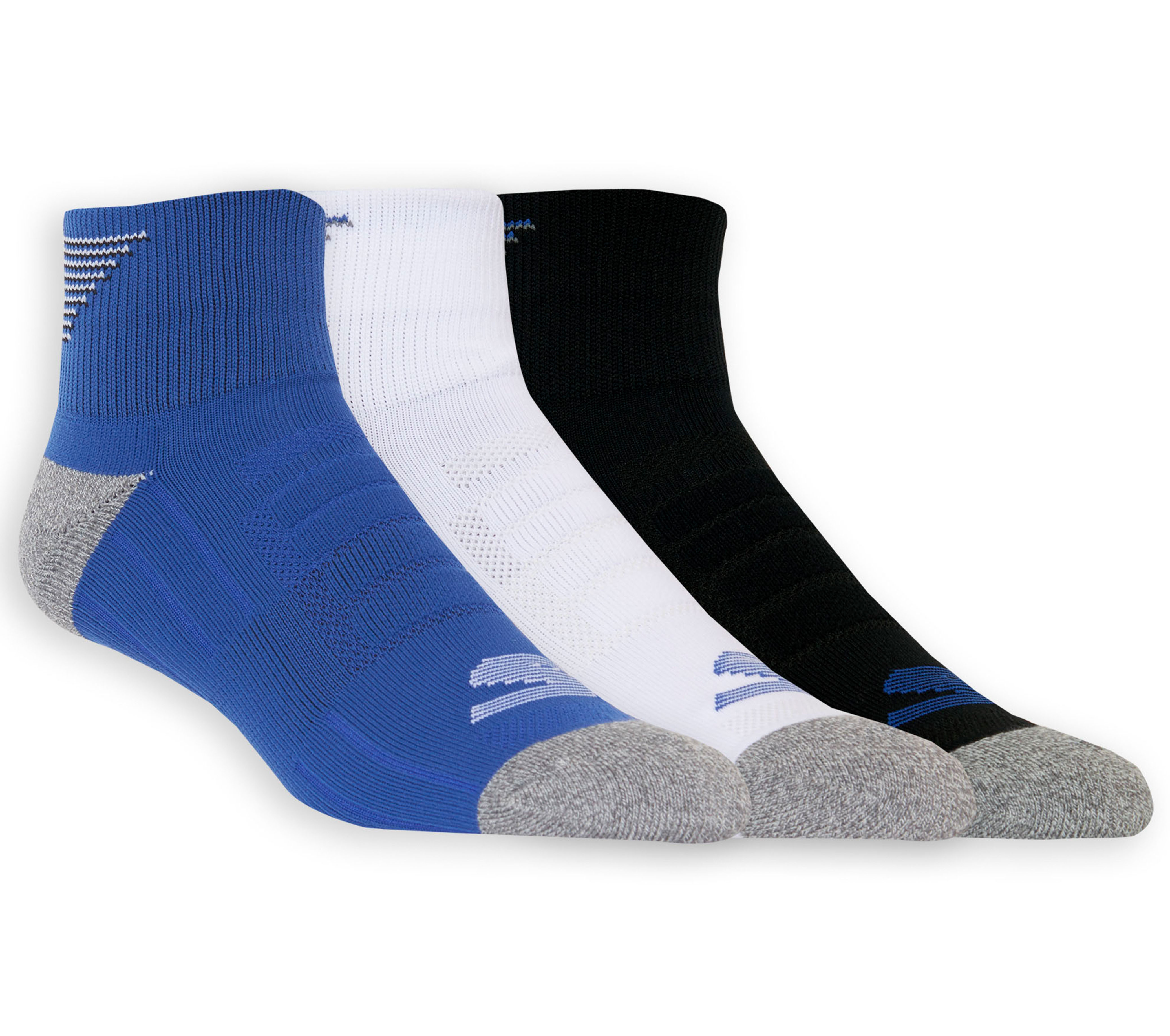 Shop the 3 Pack Quarter Crew Athletic Socks | SKECHERS