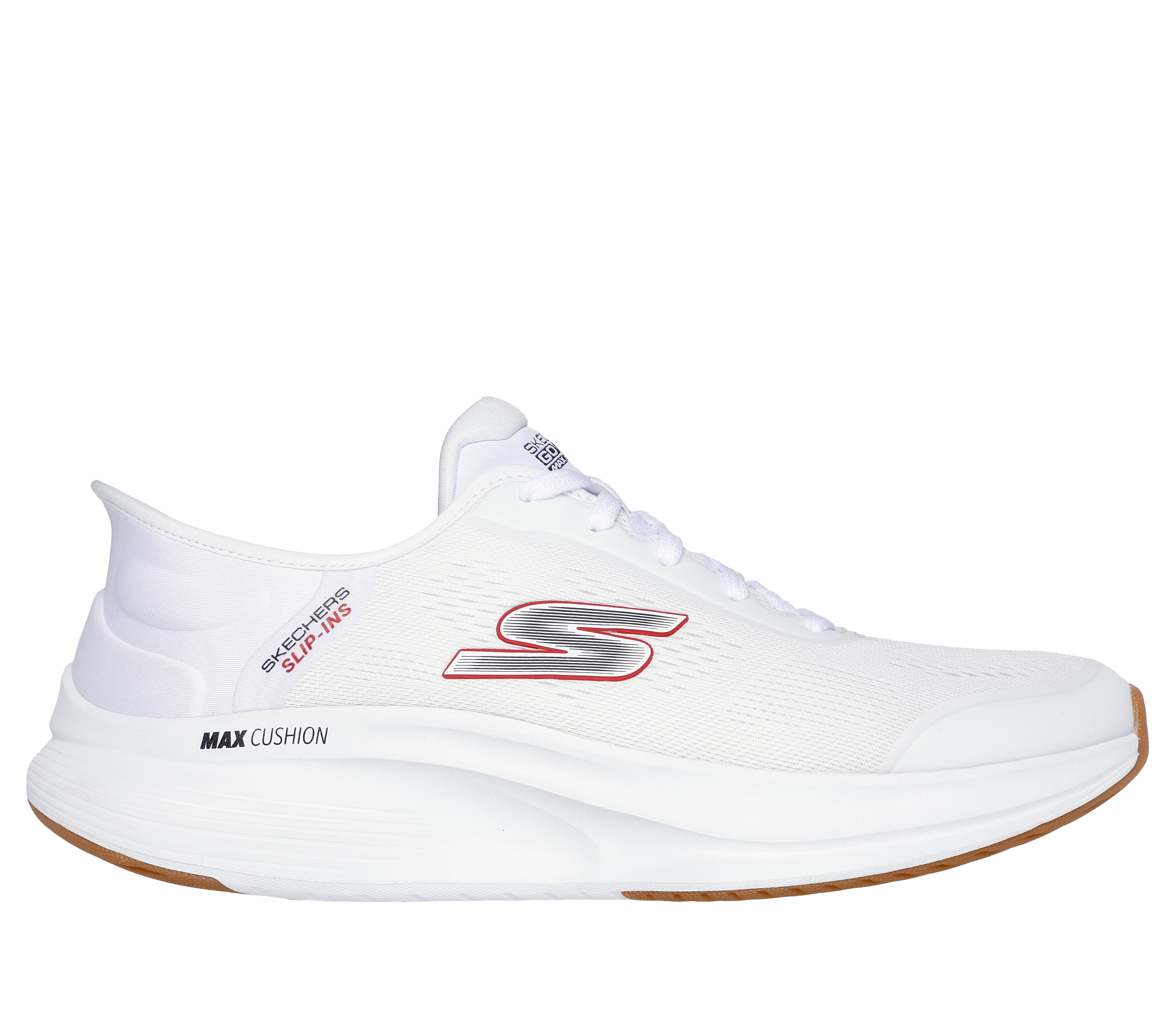 Skechers Men s Slip ins Go Walk Max Walker Next Generation Sneaker Size 10.5 White Textile Synthetic Machine Washable