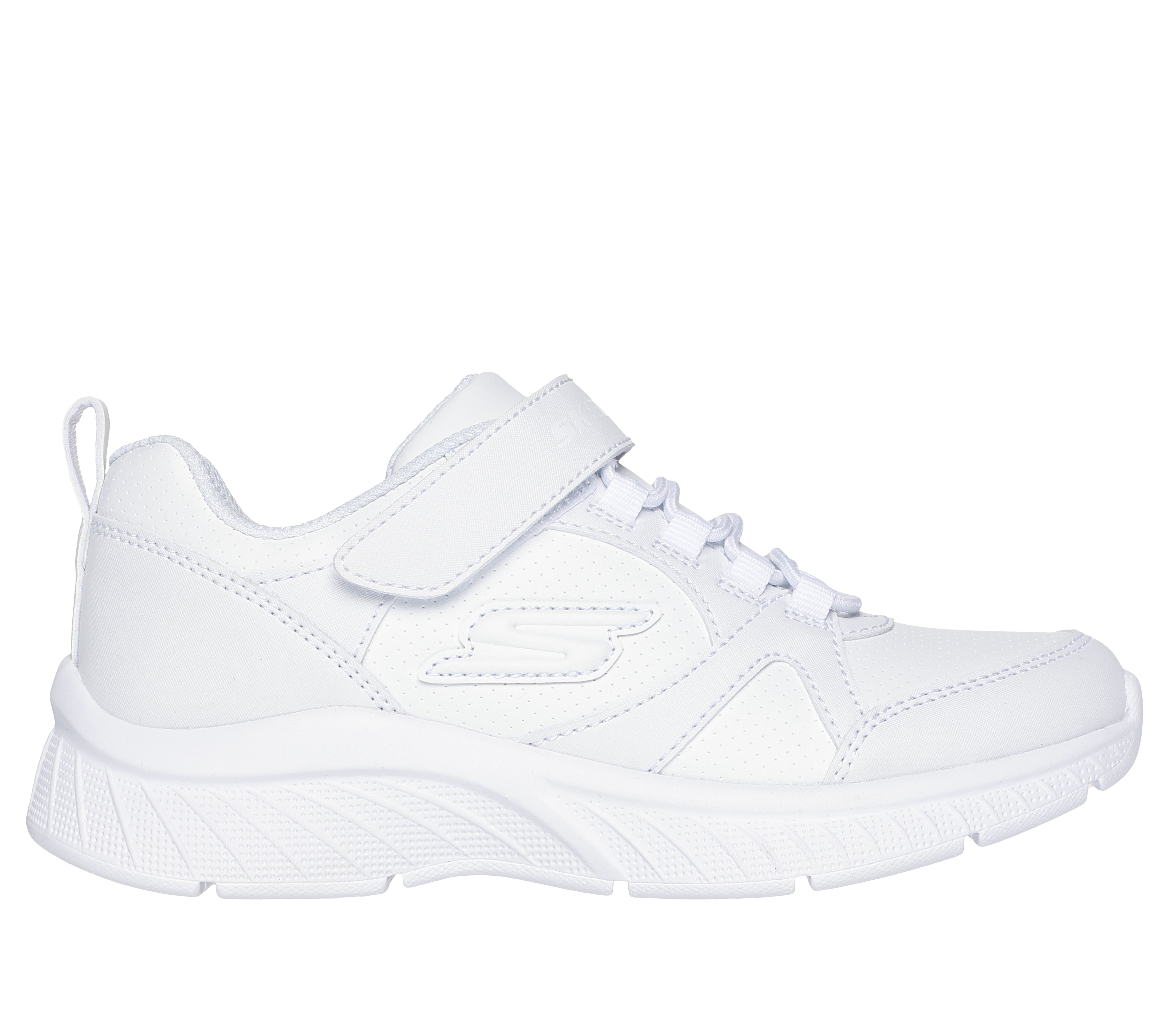 Skechers Girl's Microspec Plus - School Sweets Sneaker Size 10.5 White Synthetic Machine Washable