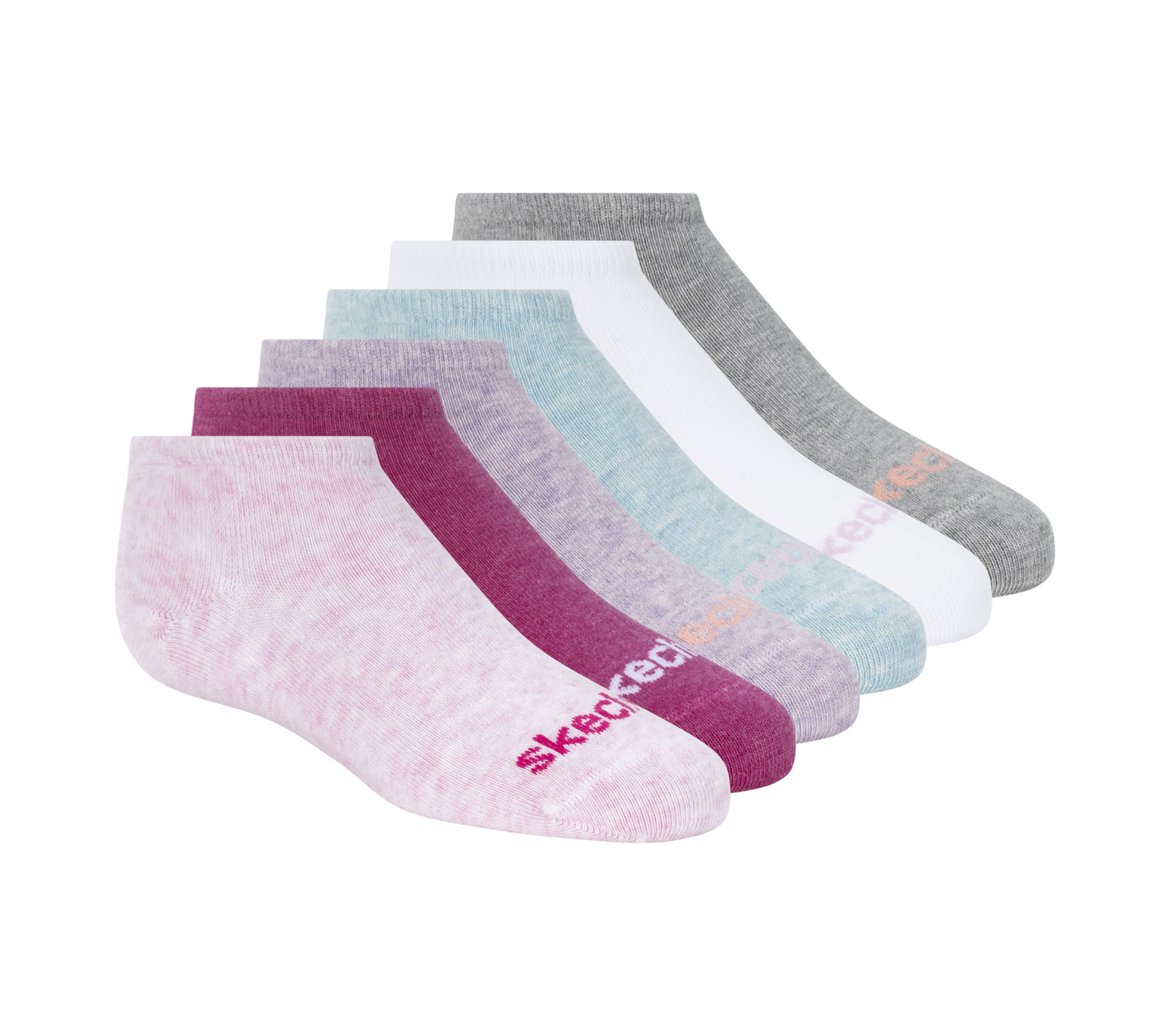 6 Pack No Show Cotton Socks | SKECHERS