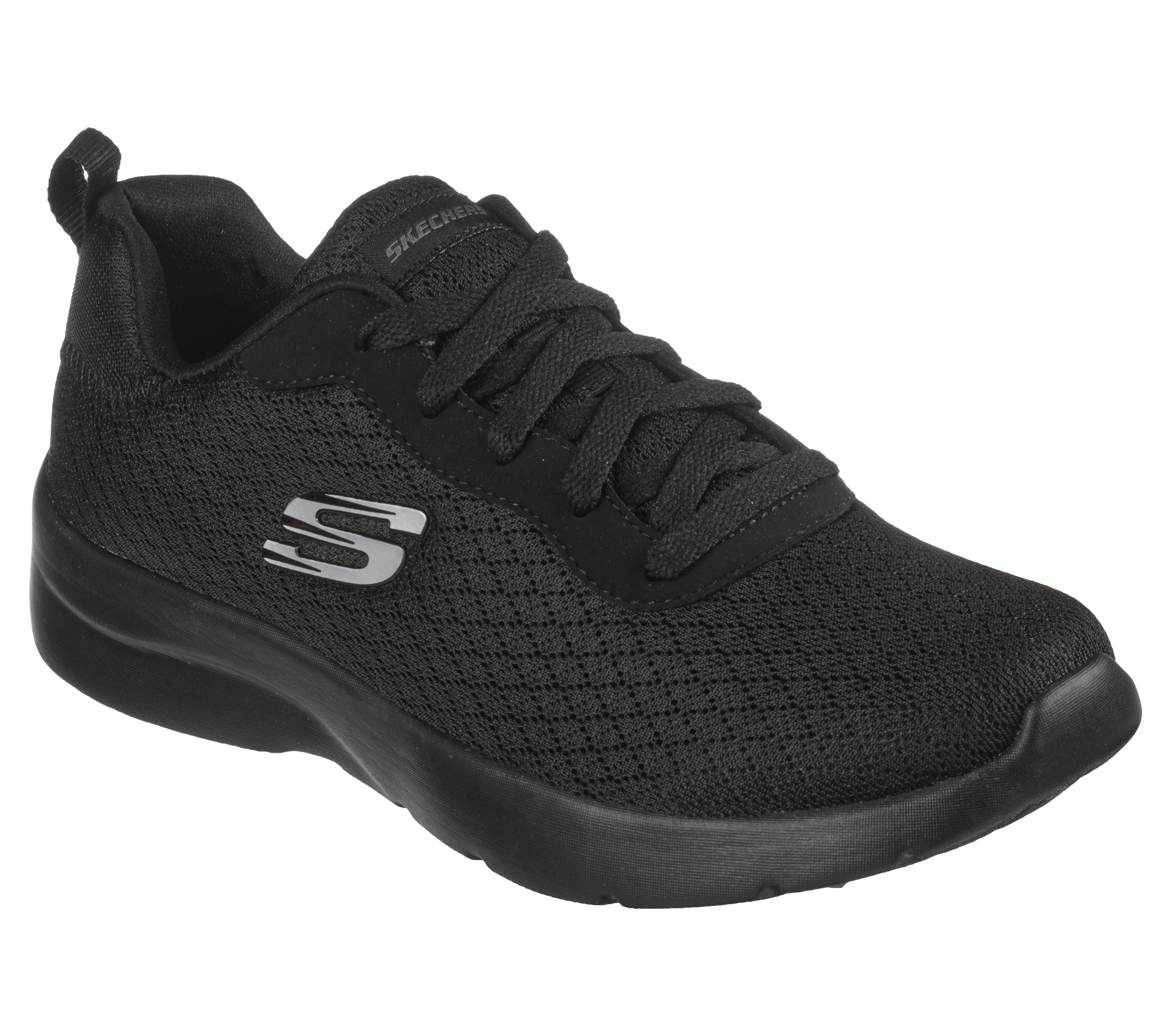 skechers men's dynamight black walking shoes