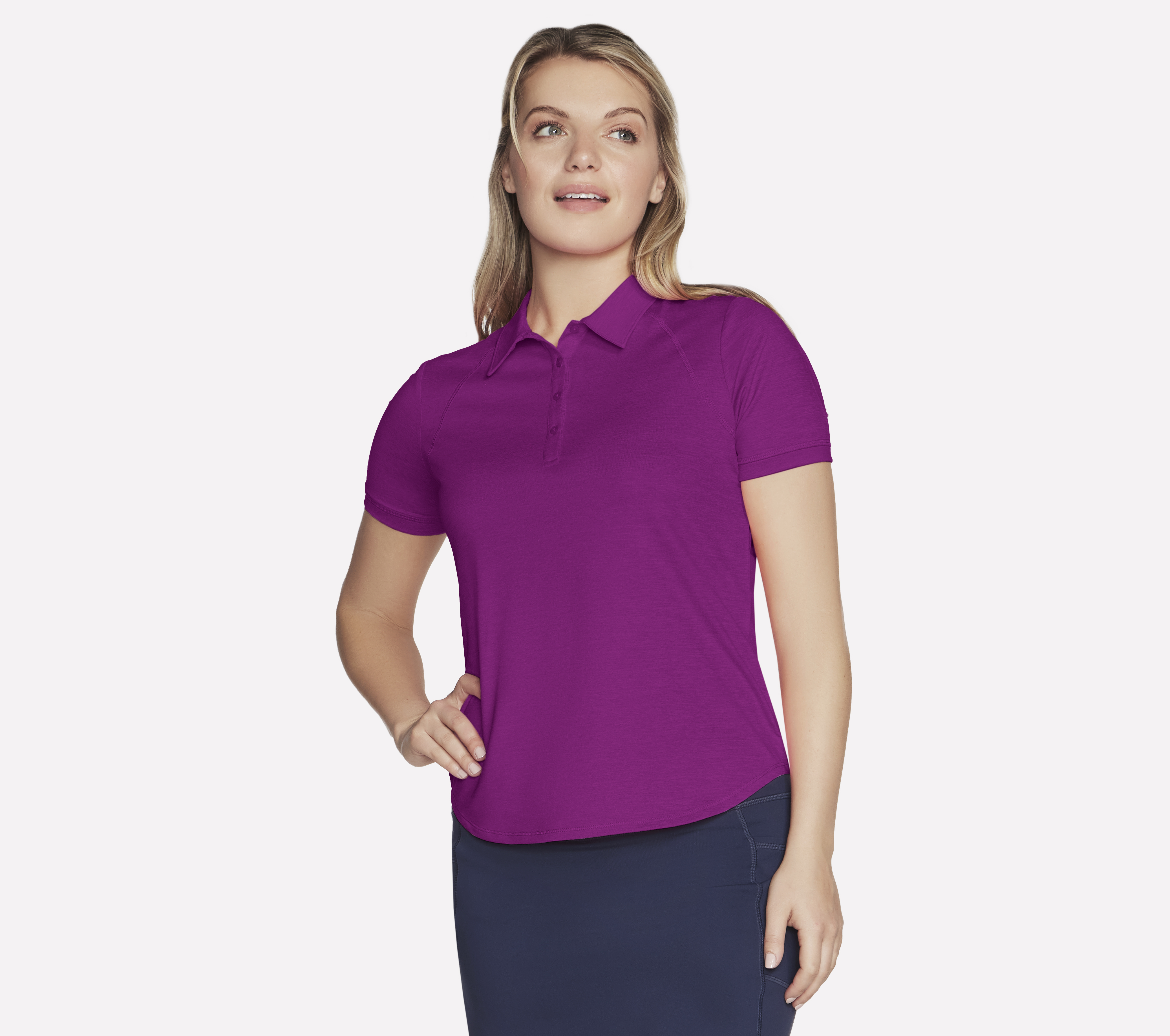 Skechers polo shirt womens purple deals
