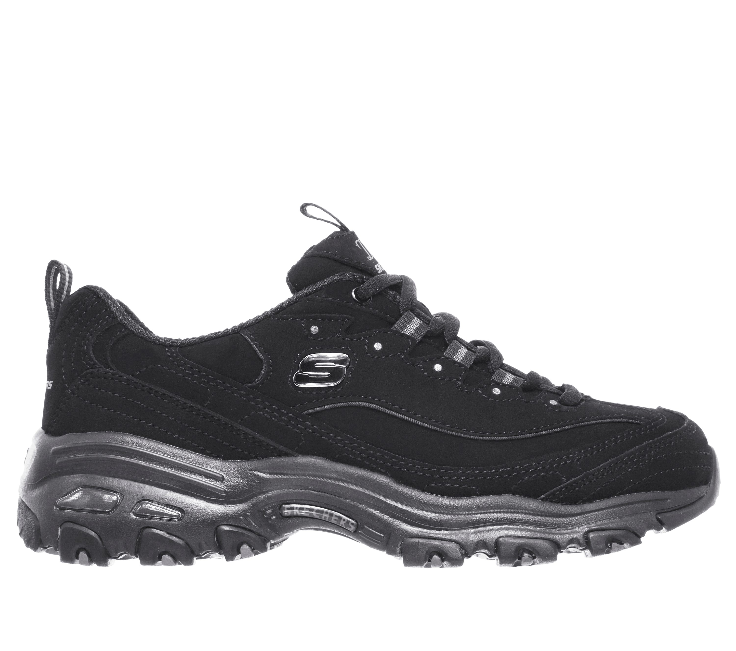 Womens Sketchers D'lites Leather Memory Foam Casual Walking Sport Trainers Shoe