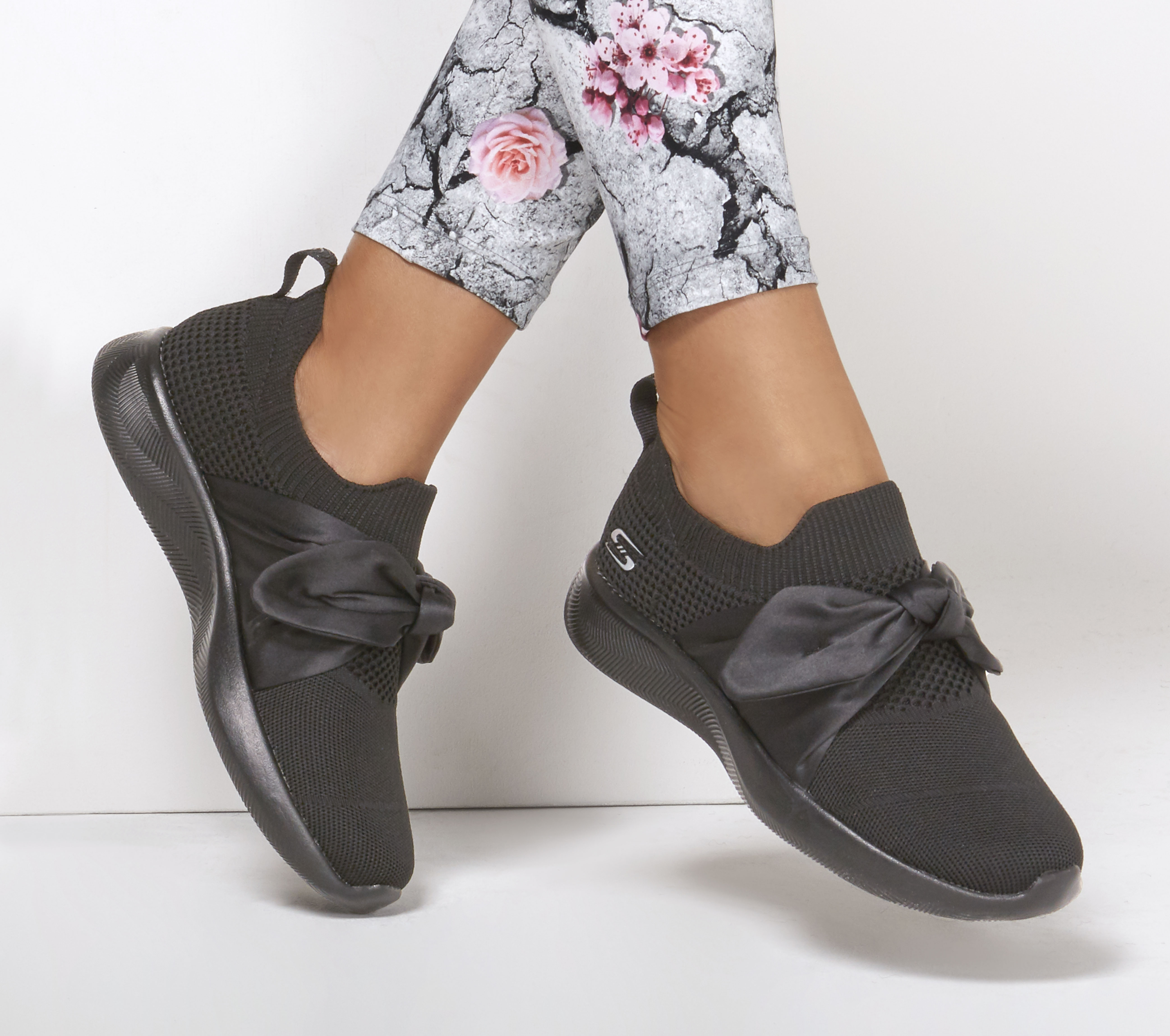 skechers slip on with bow