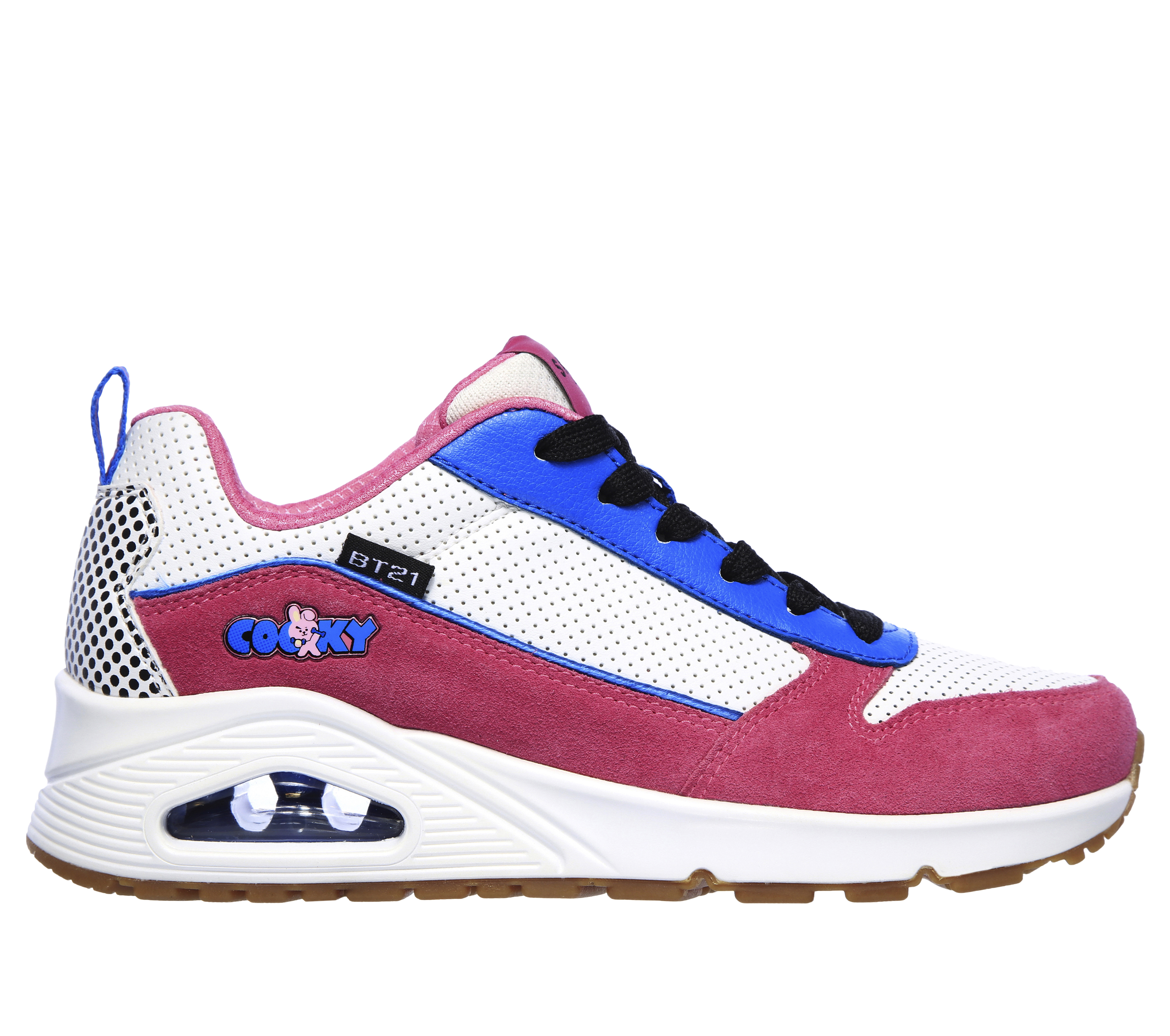 skechers pink tennis shoes