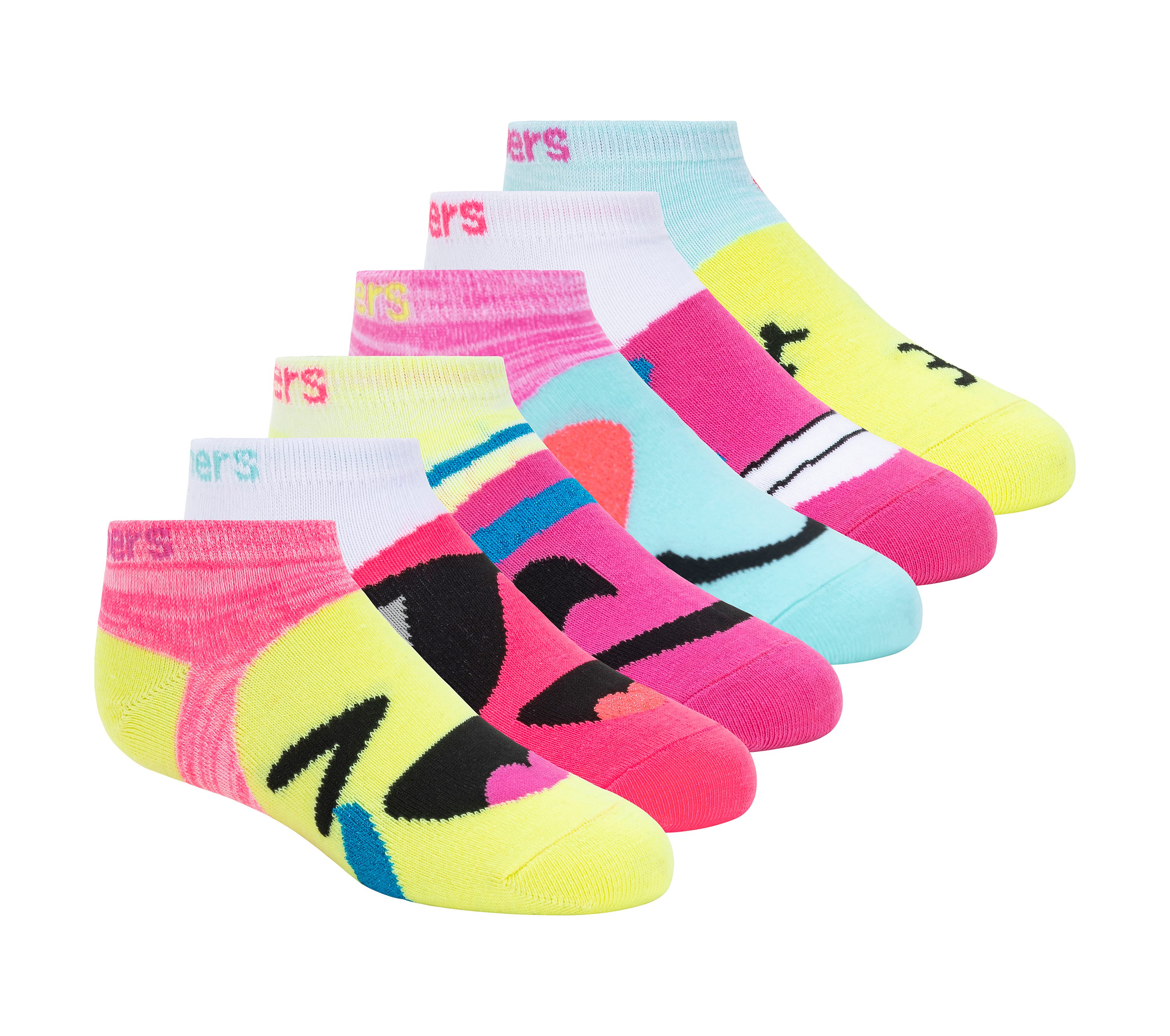 Lowcut Big Face Socks - 6 Pack | SKECHERS | Lange Socken