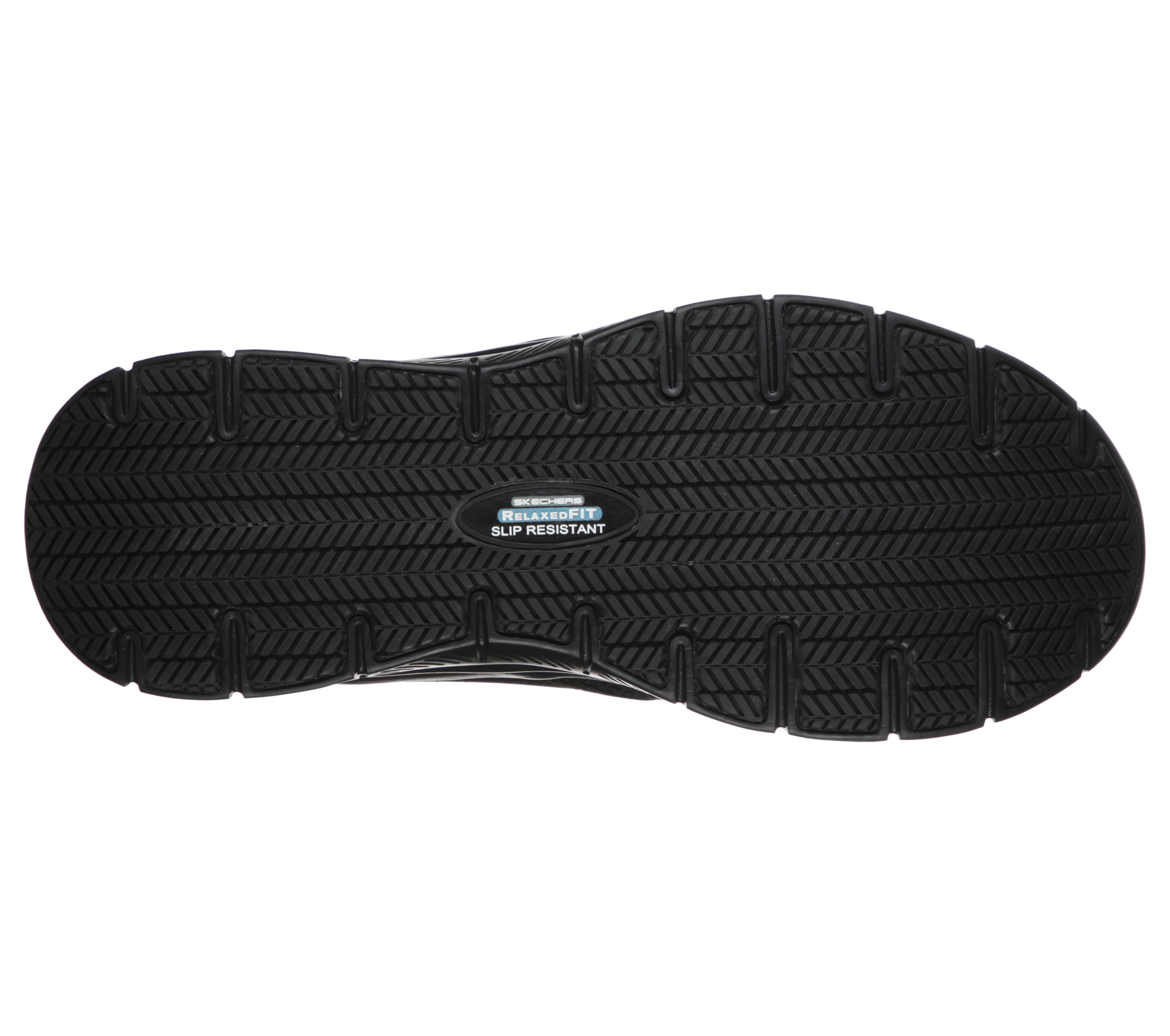 skechers work men's relaxed fit flex advantage mcallen slip resistant shoe