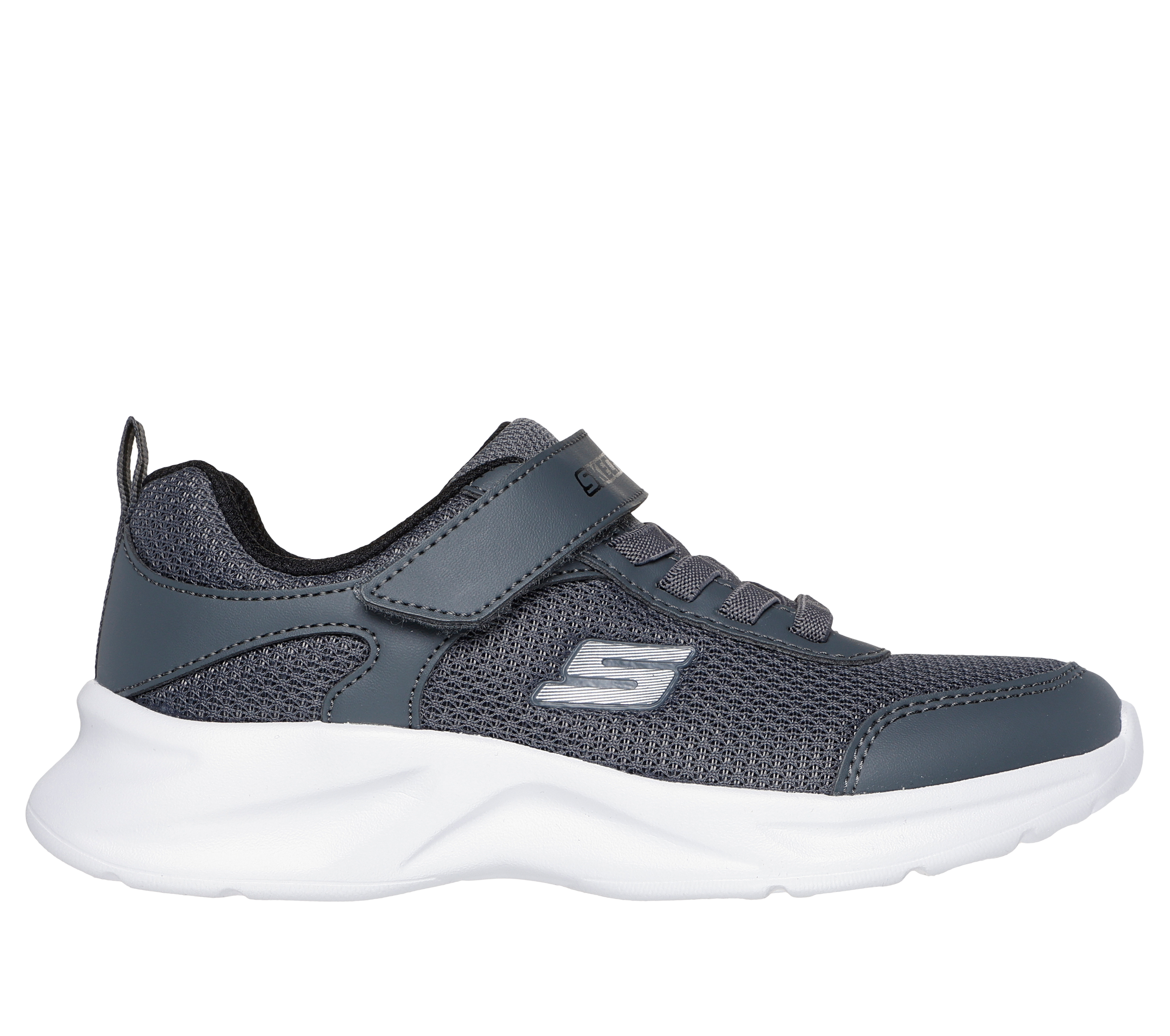 Skechers Boy's Dynamatic Sneaker Size 11.0 Charcoal Textile/Synthetic Machine Washable
