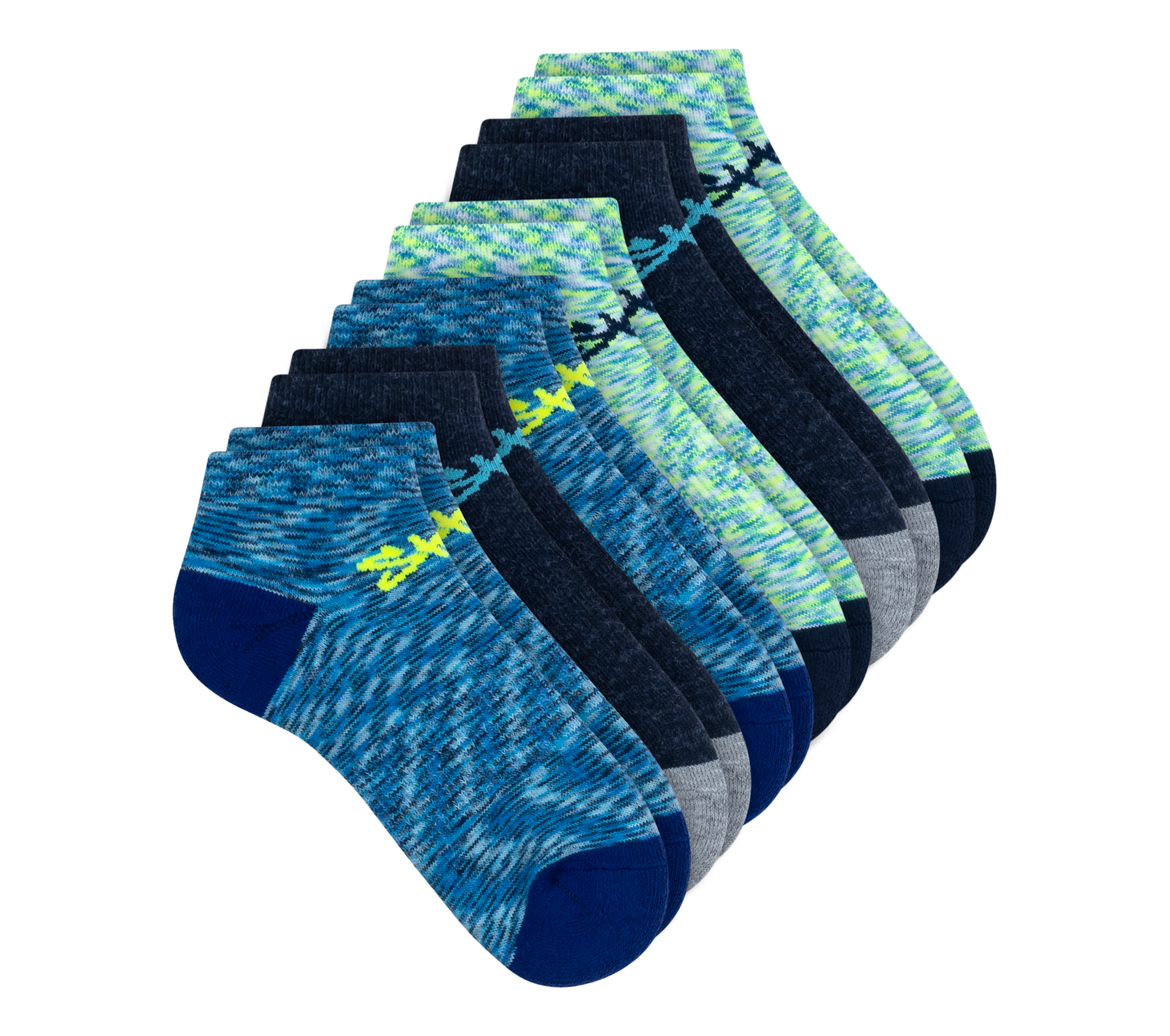 6 Pack Dye Space Socks SKECHERS | Cut Low