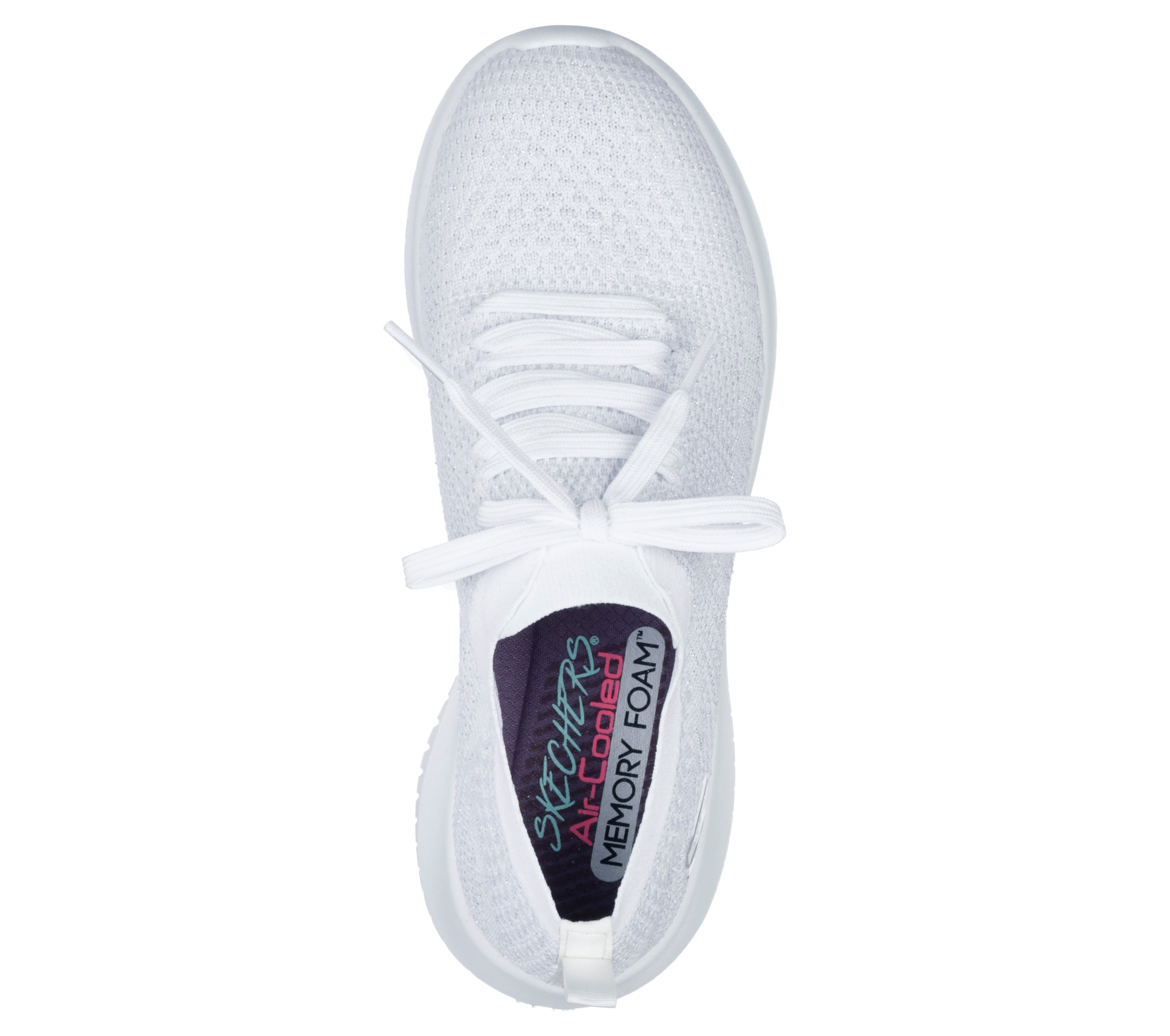 skechers white memory foam