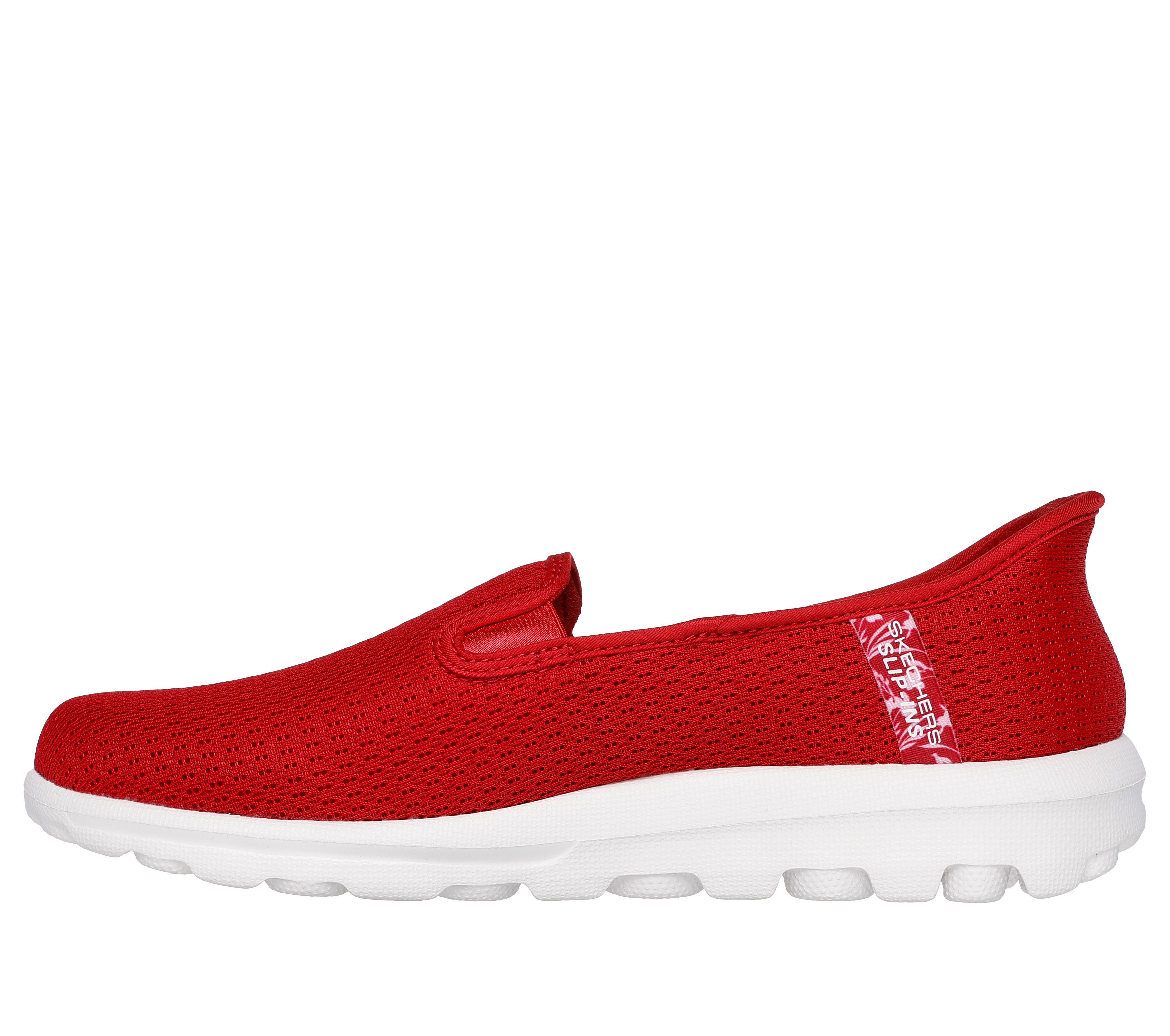 Skechers Women s Slip ins Go Walk Travel Kiana Slip On Shoes Size 6.0 Red Textile Synthetic Vegan Machine Washable