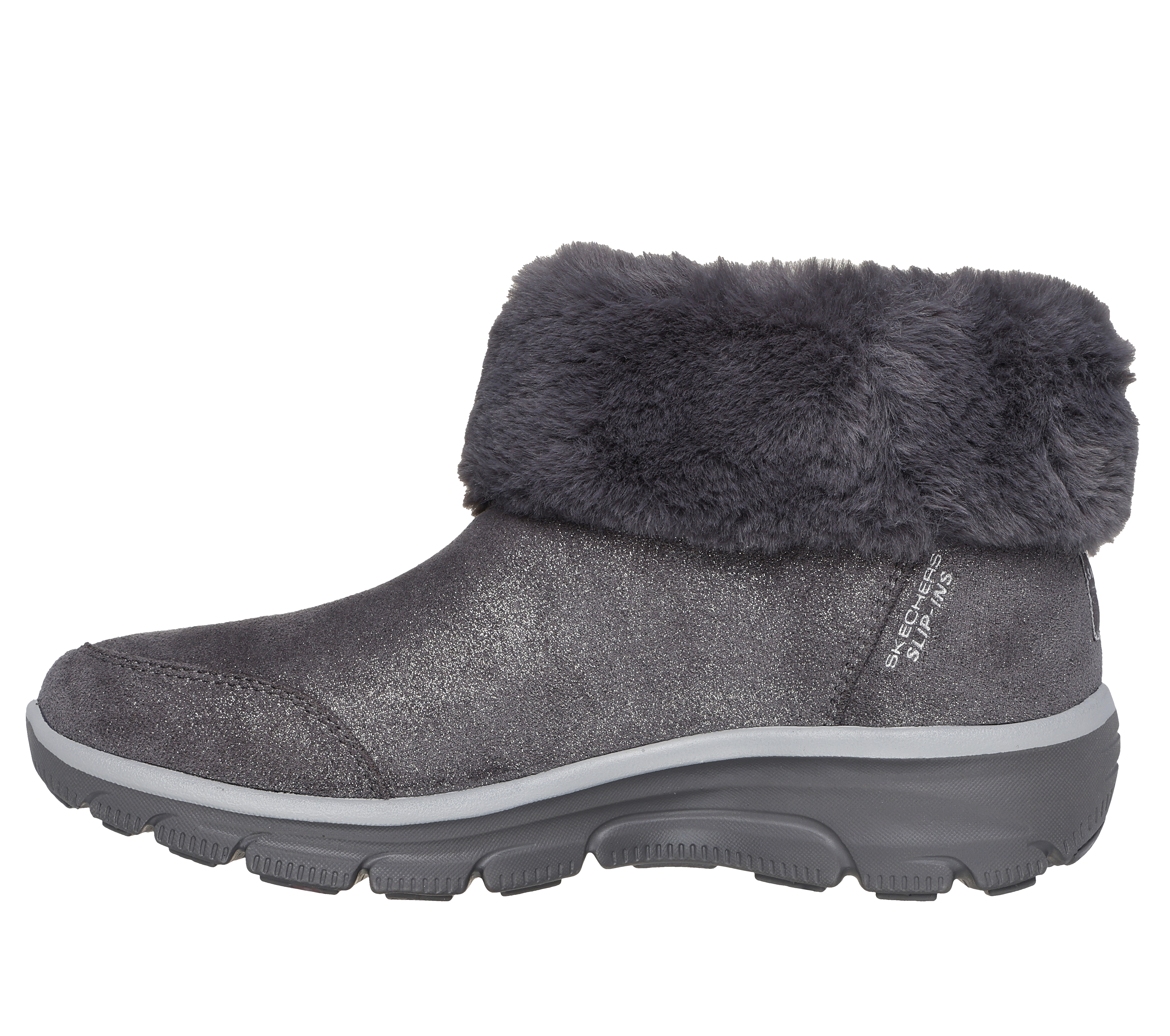 Skechers Women s Martha Stewart x Slip ins Easy Going Boots Size 5.5 Charcoal Textile