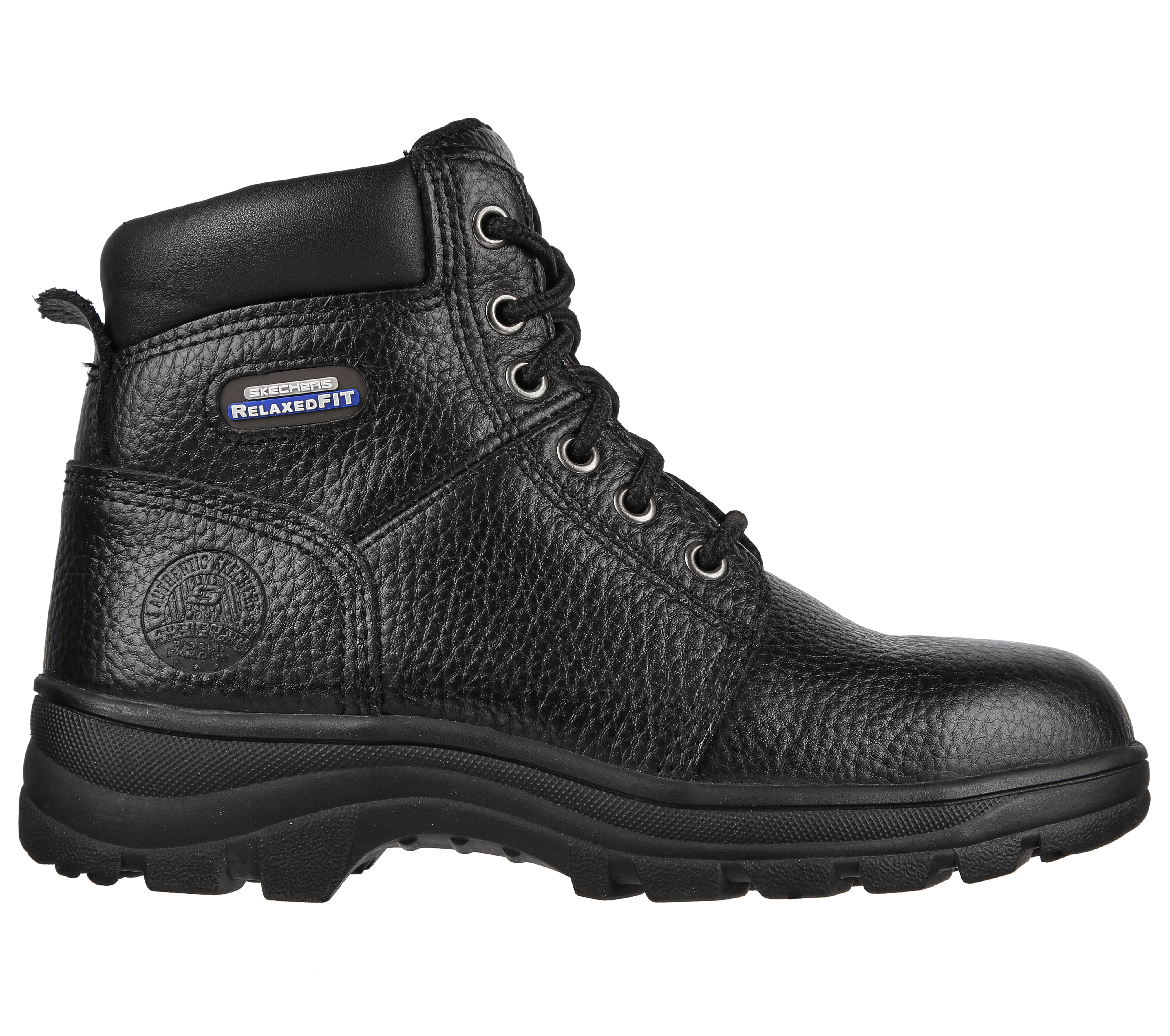skechers black work boots