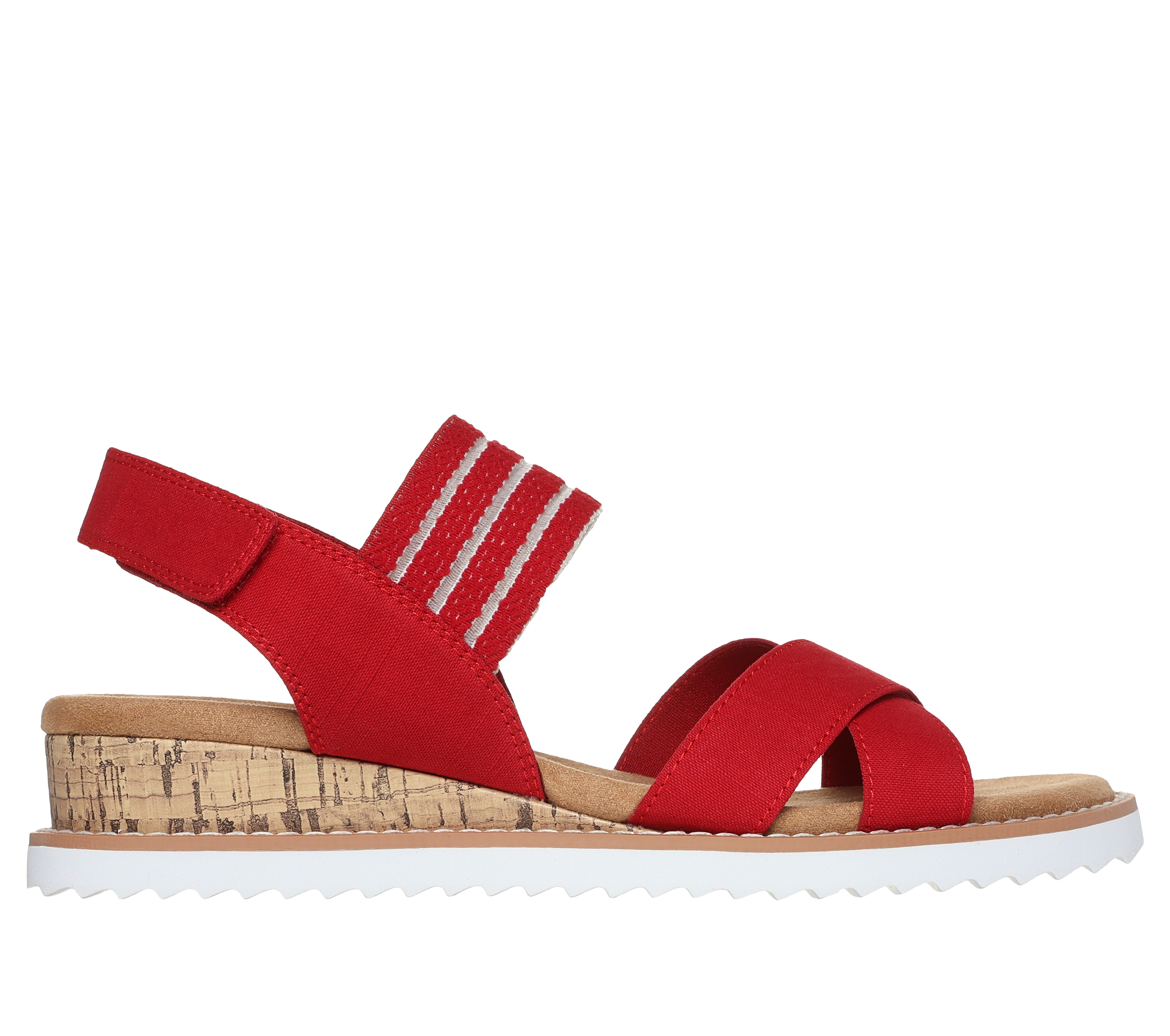 Skechers bobs desert kiss stretch sales vamp strap sandal memory foam