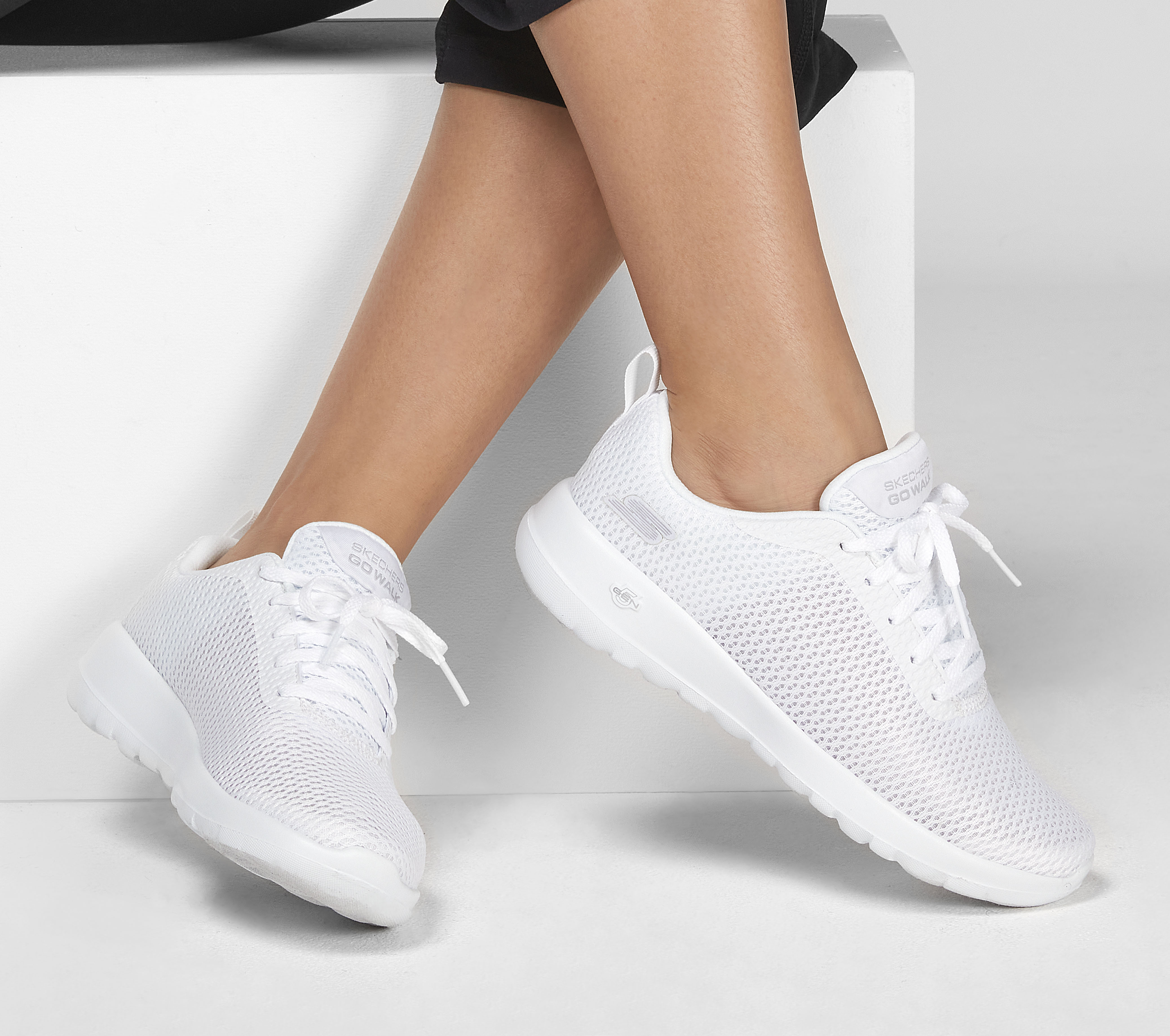 White Go Walk Skechers SAVE 56%.