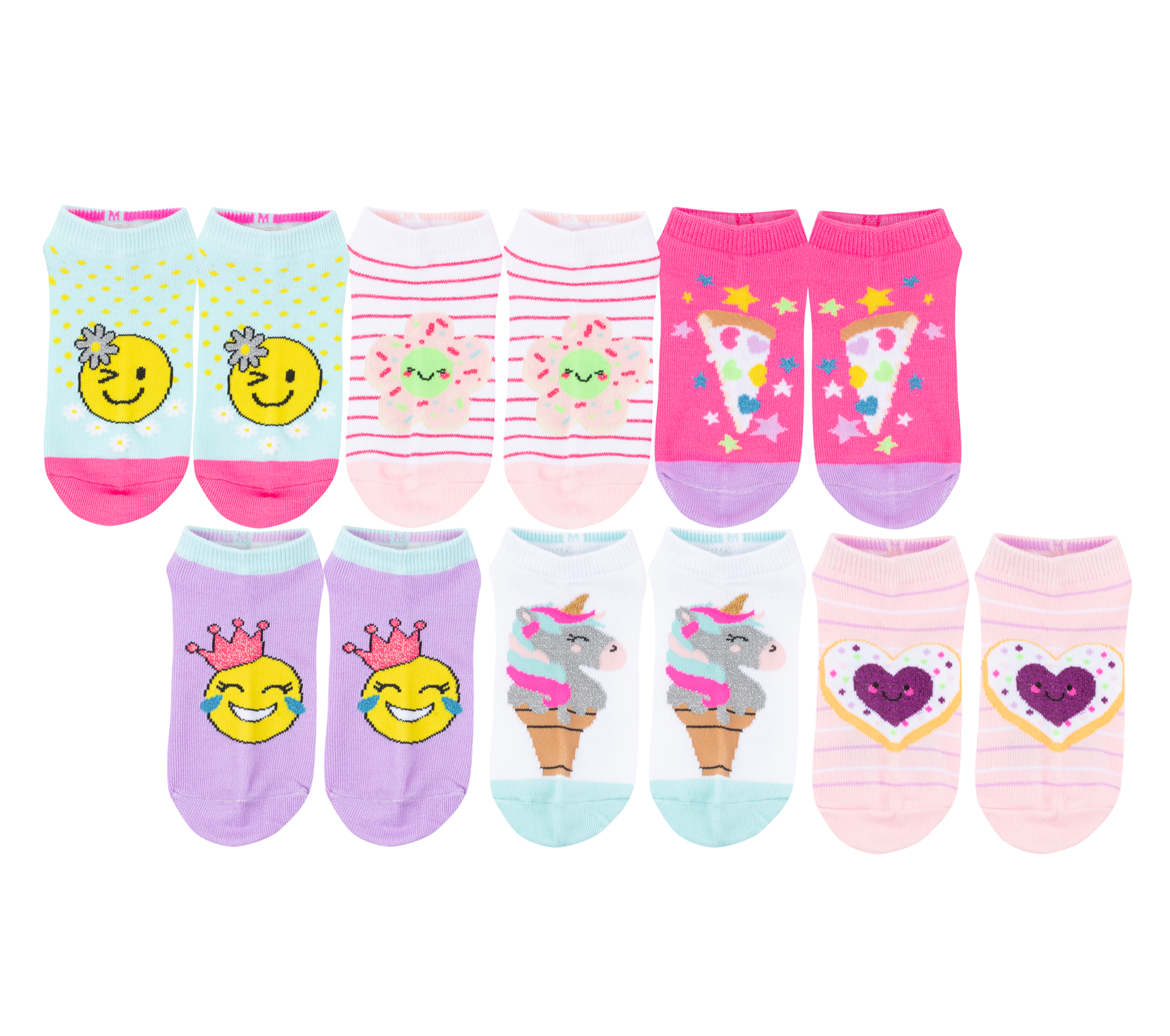 Smiley Floral Socks - 6 Pack | SKECHERS