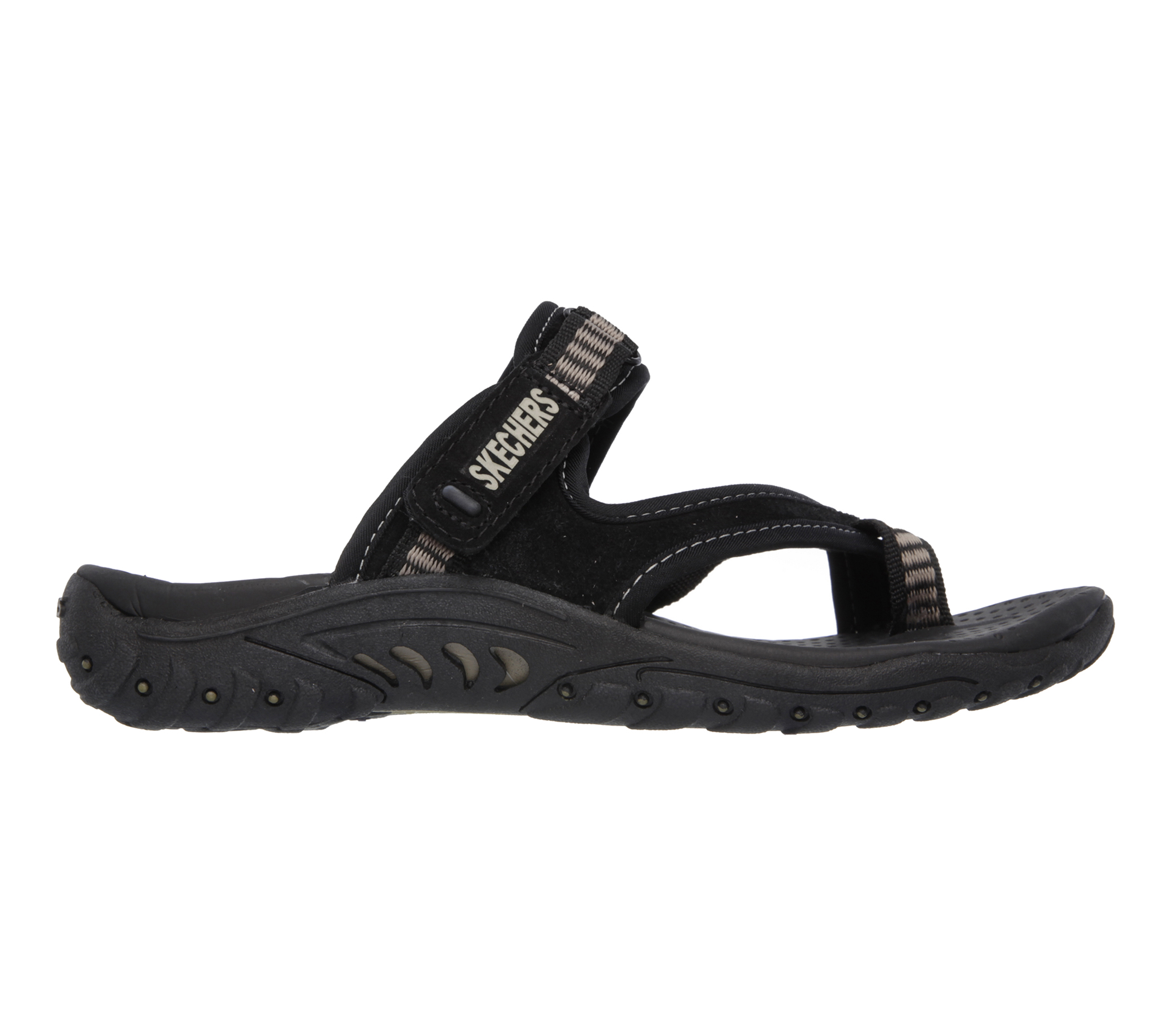 skechers reggae sandals black