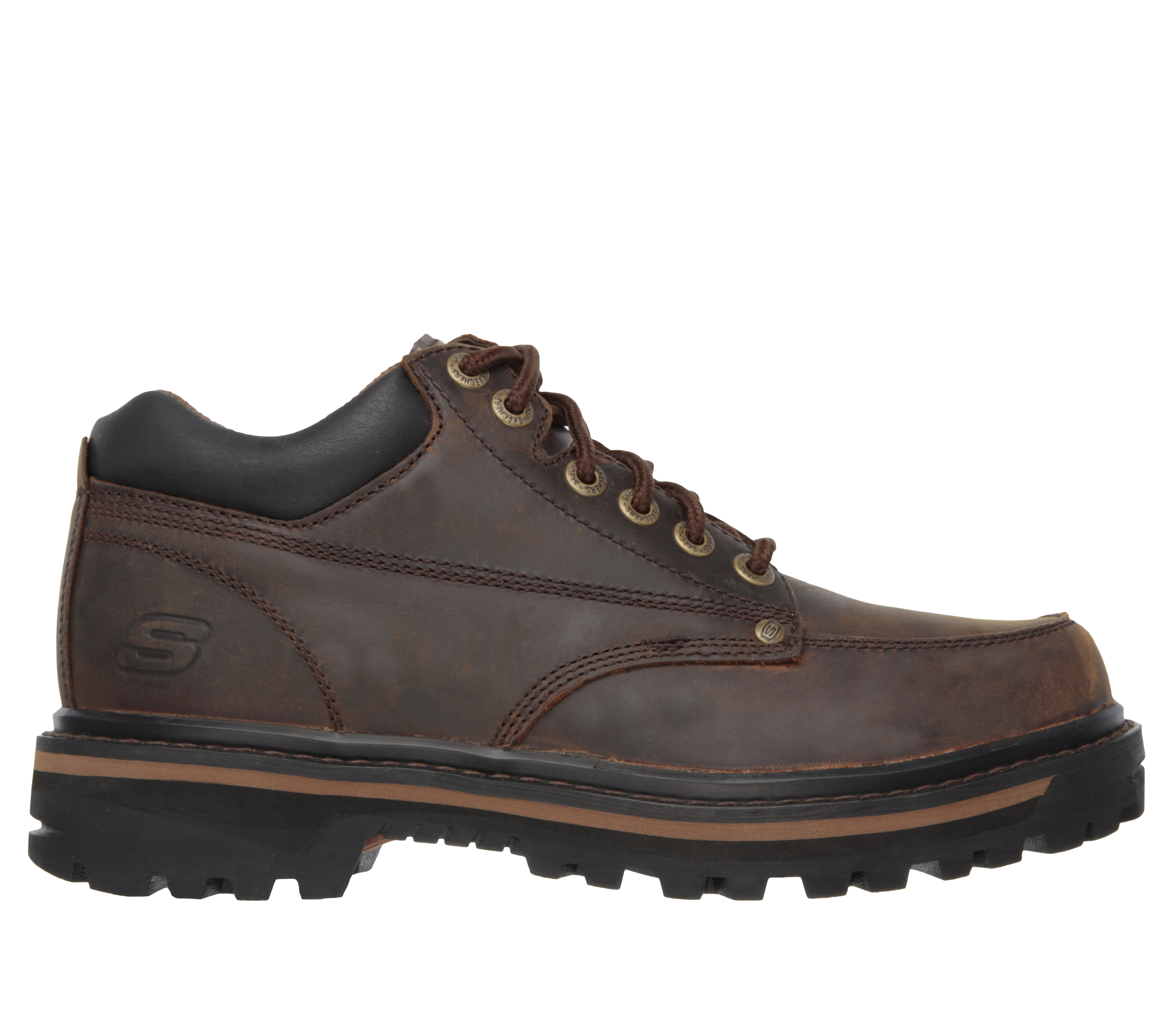 skechers leather upper boots