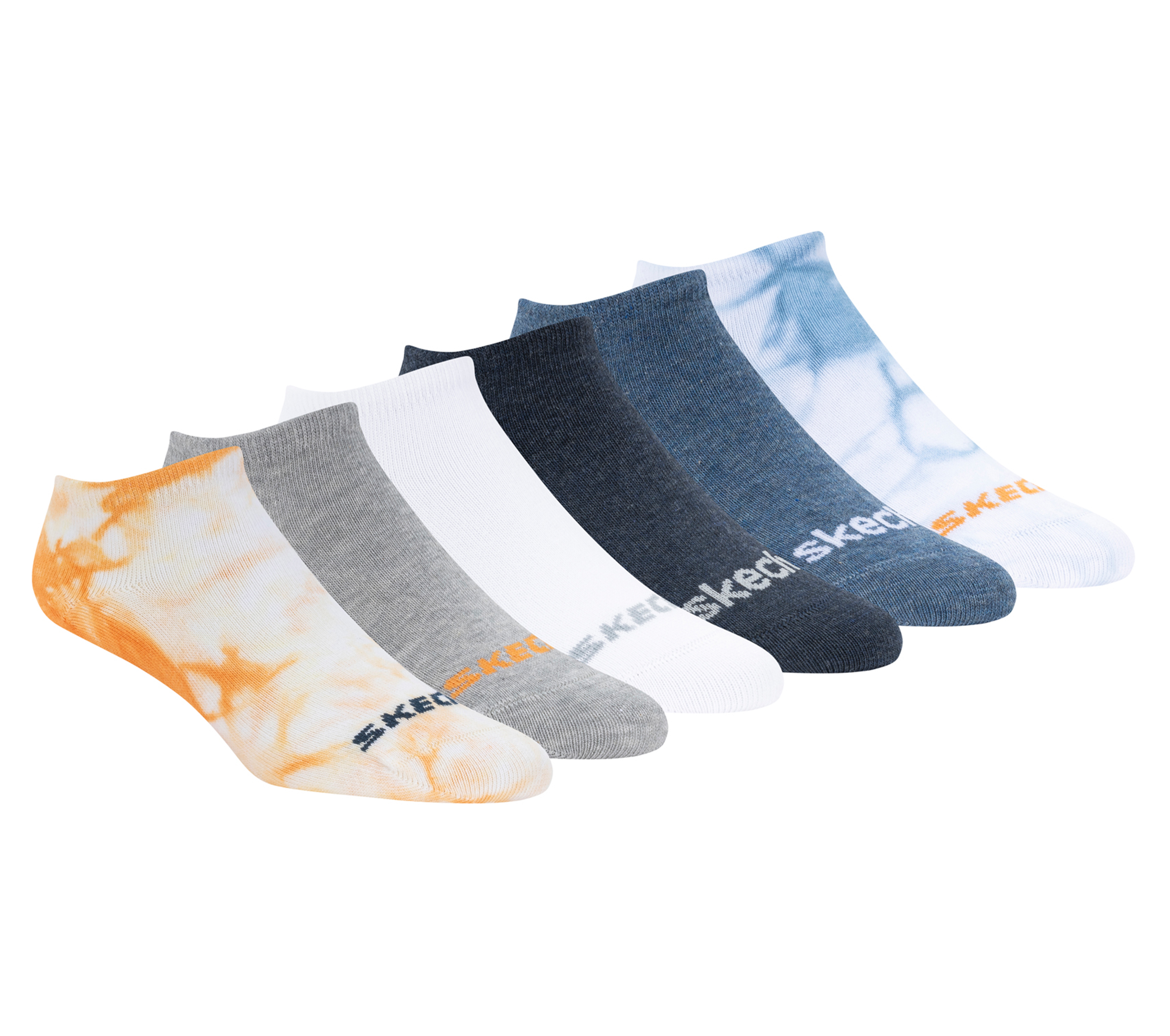 Cotton Tie-Dye No-Show Socks - 6 Pack | SKECHERS