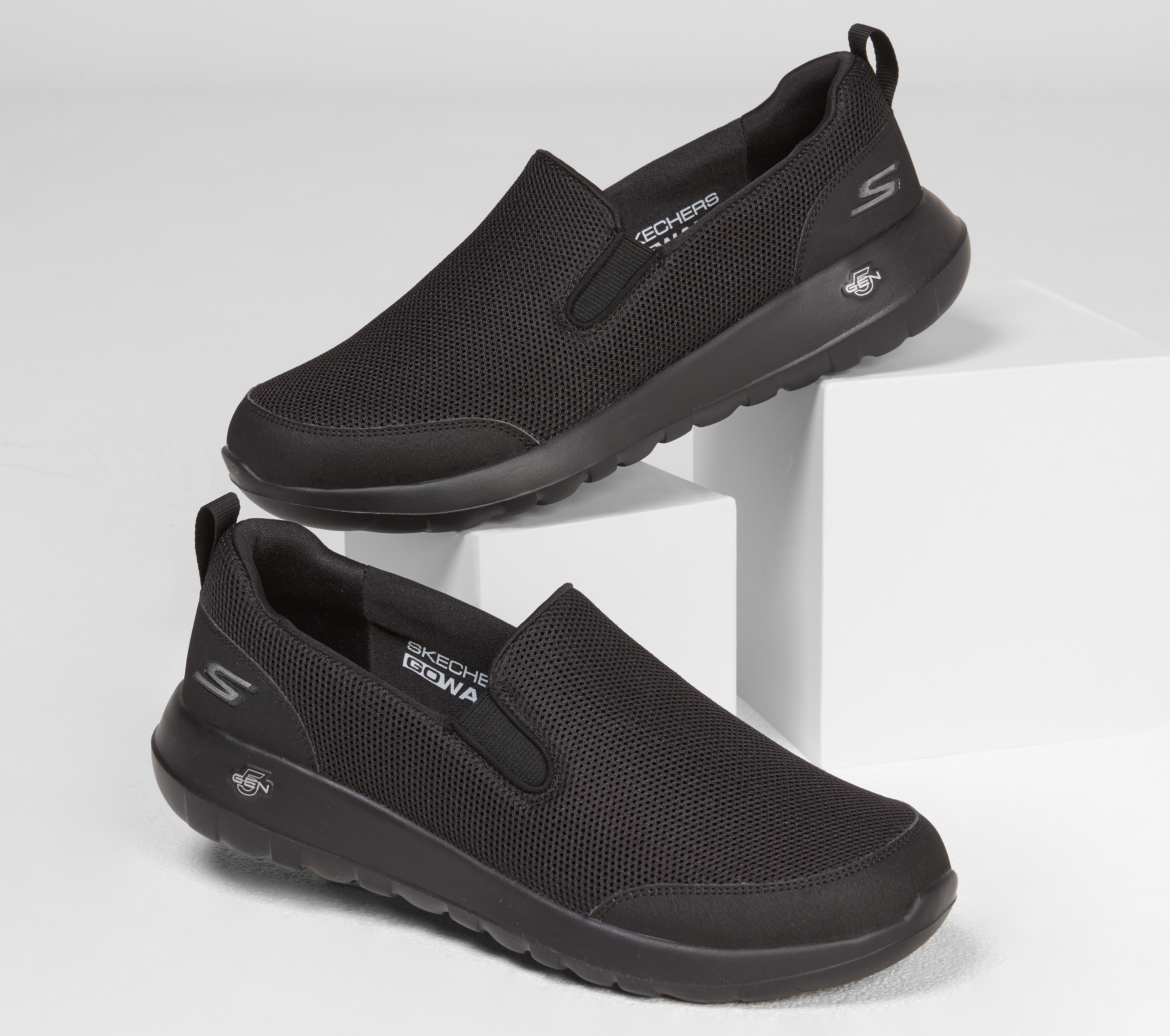 Zapatos skechers goga max black cheap