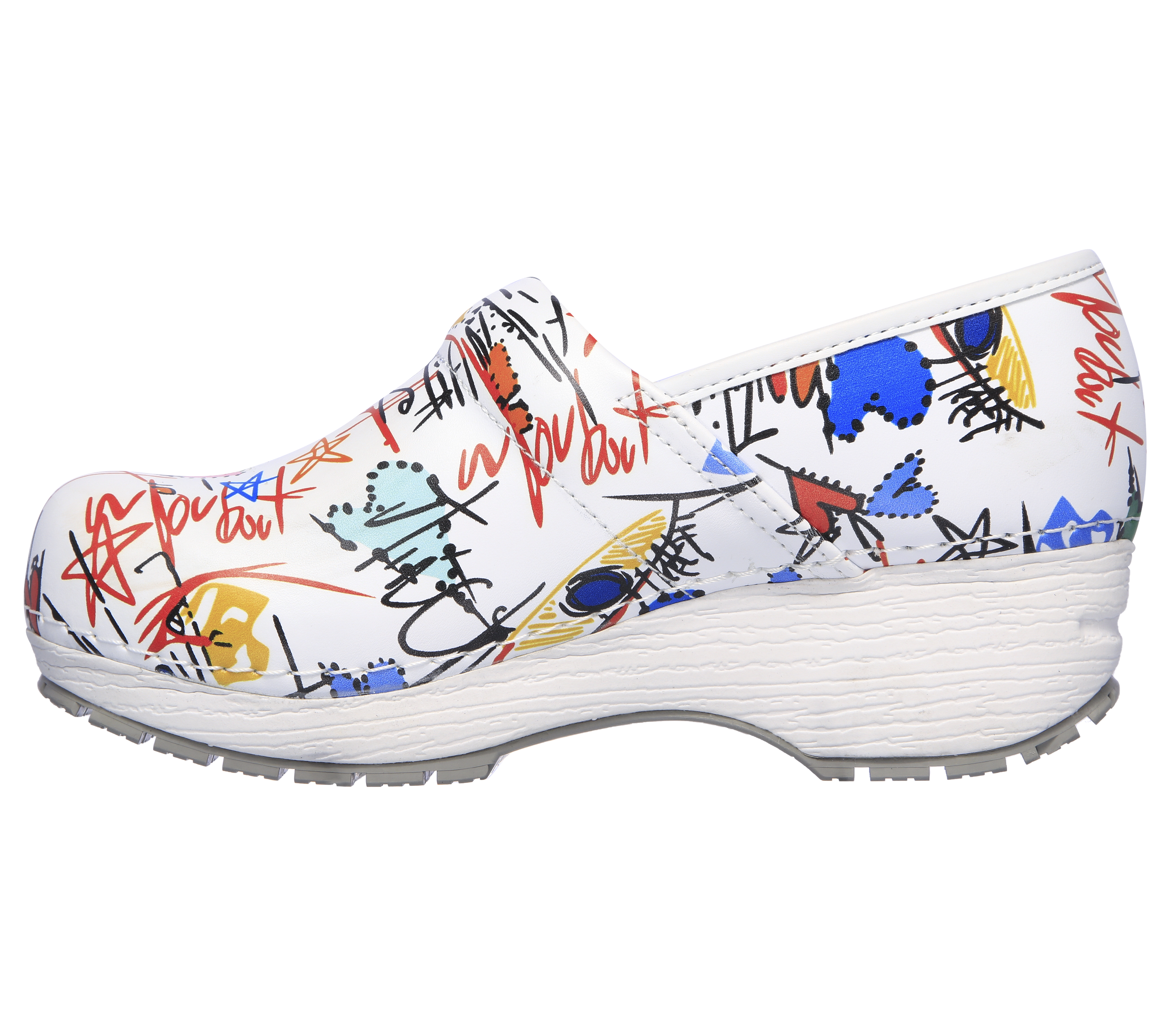 skechers women's soft toe work clog